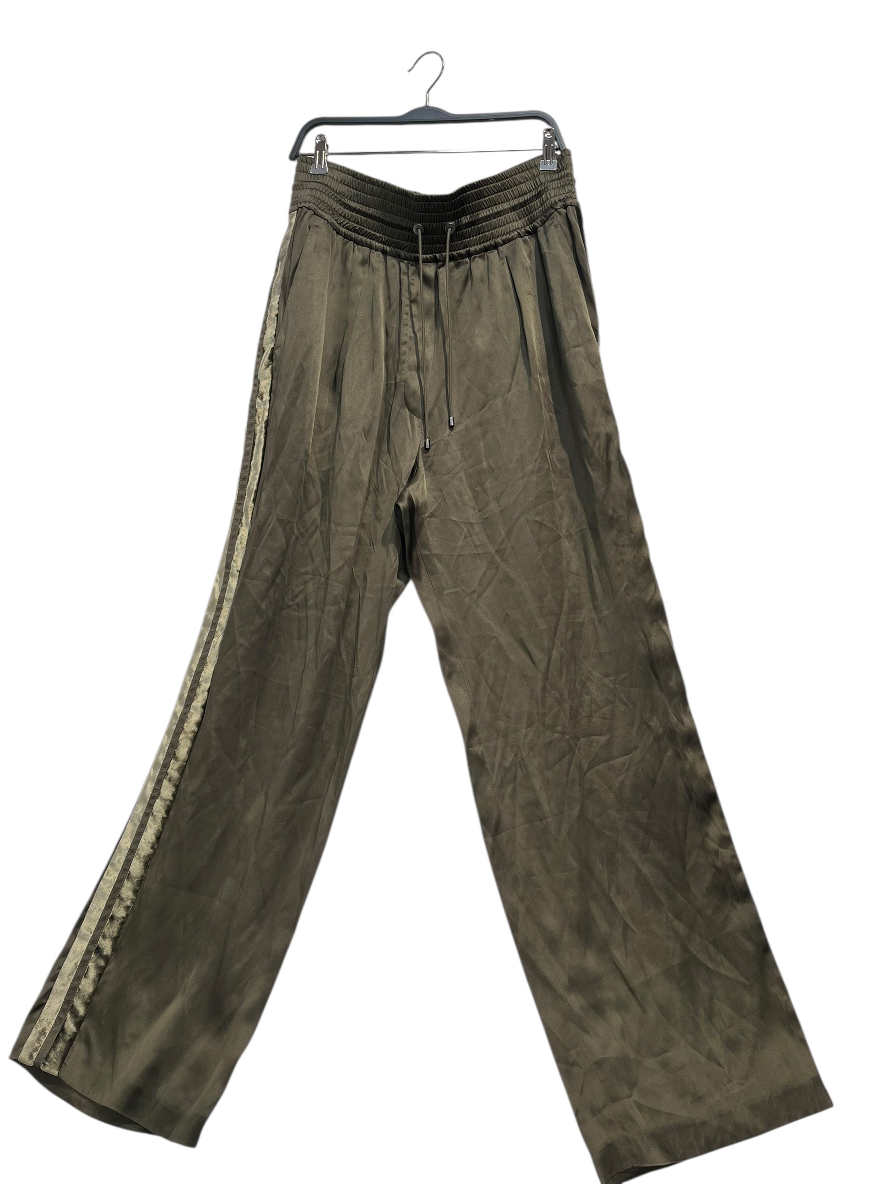 BRUNELLO CUCINELLI/Wide Leg Pants/12/GRN/VISCOSE WIDE LEG PANT view 1