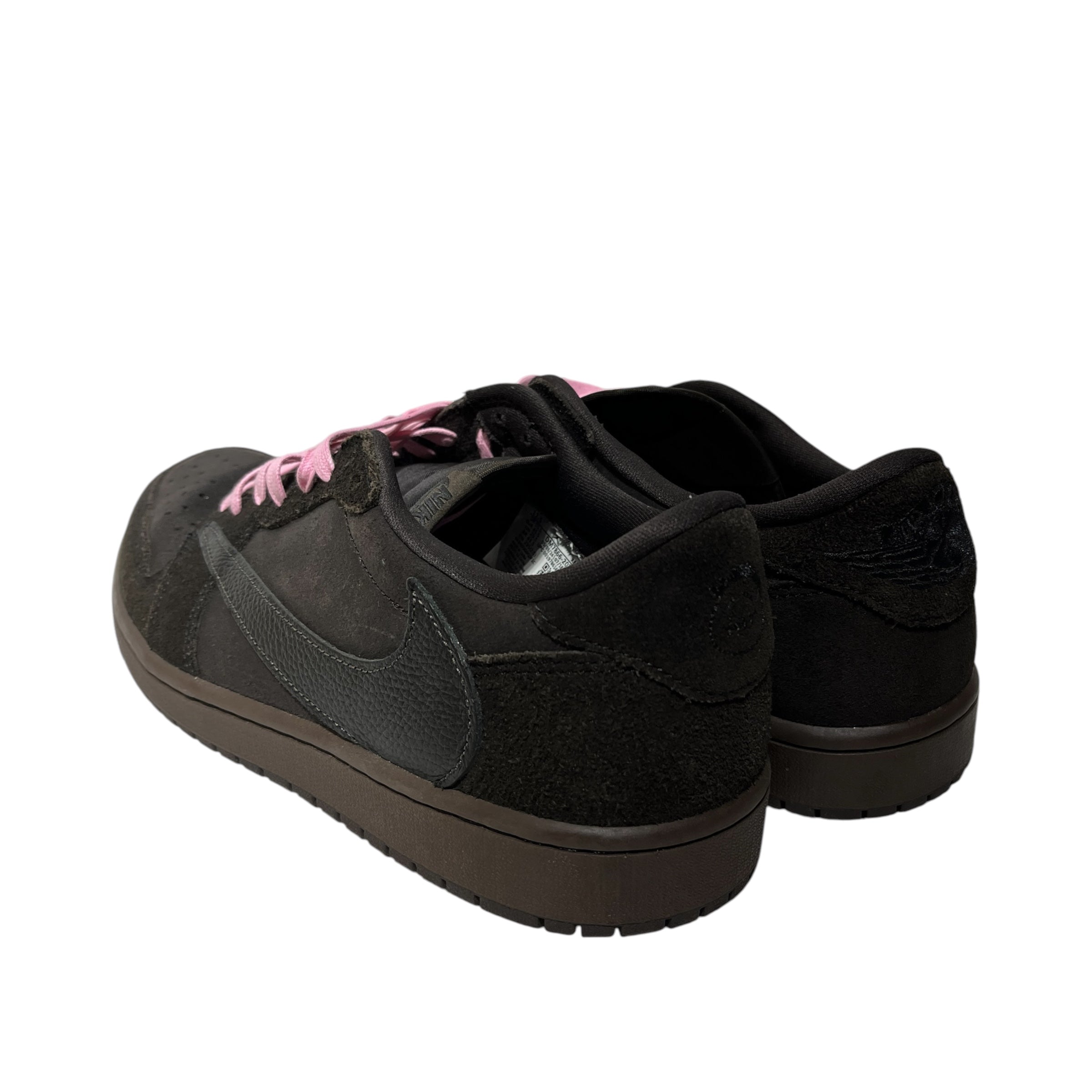 NIKE/TRAVIS SCOTT/Low-Sneakers/US 11.5/Cotton/BRW/JORDAN 1 LOW VELVET BROWN view 2