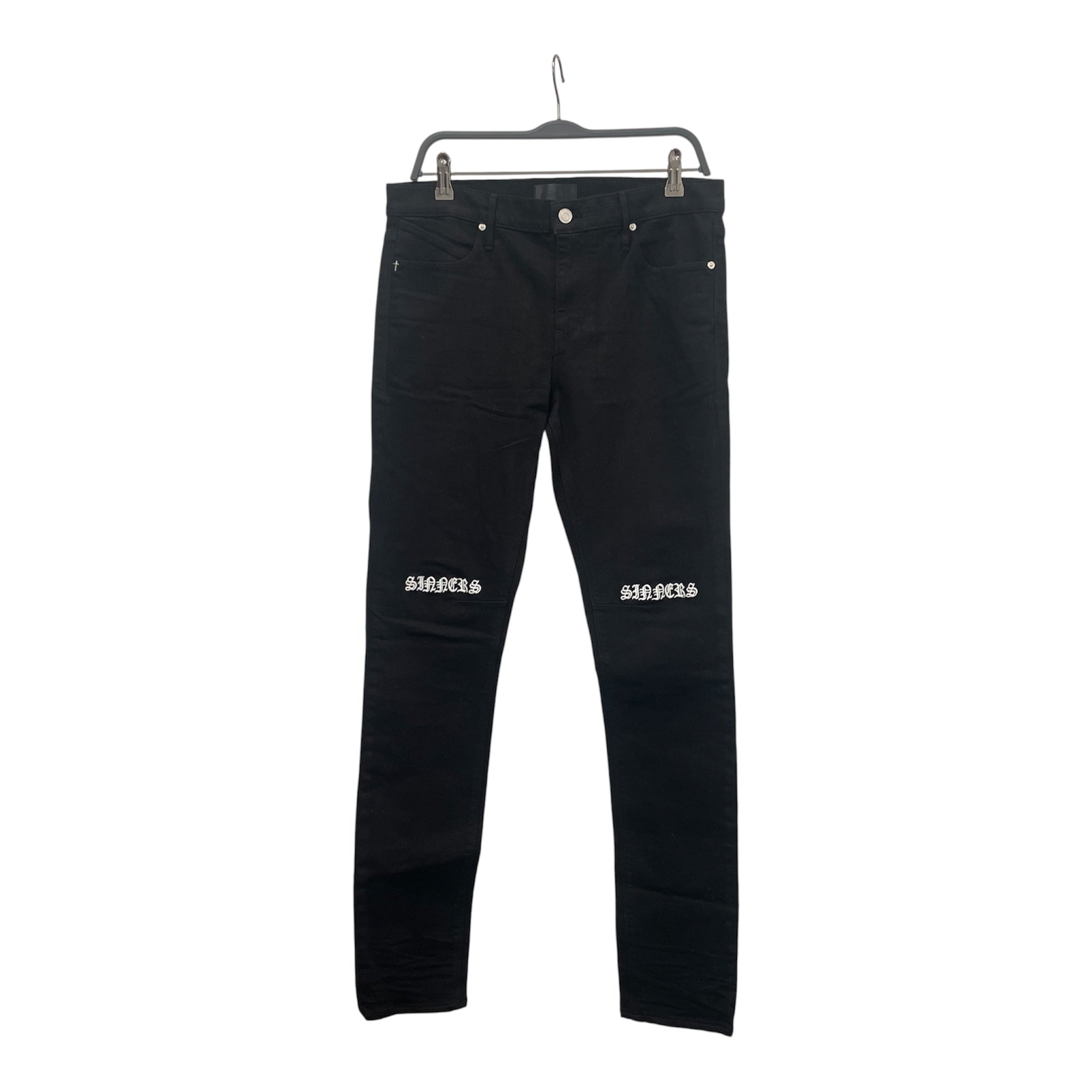 R+A/Skinny Pants/33/Denim/BLK/CROSSBACK view 1