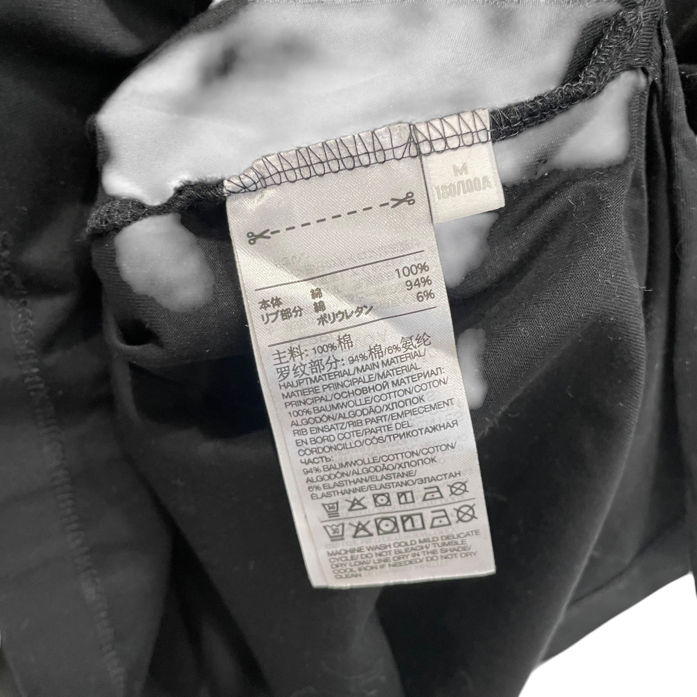 Y-3/T-Shirt/L/Cotton/BLK/3 STRIPES TEE view 4