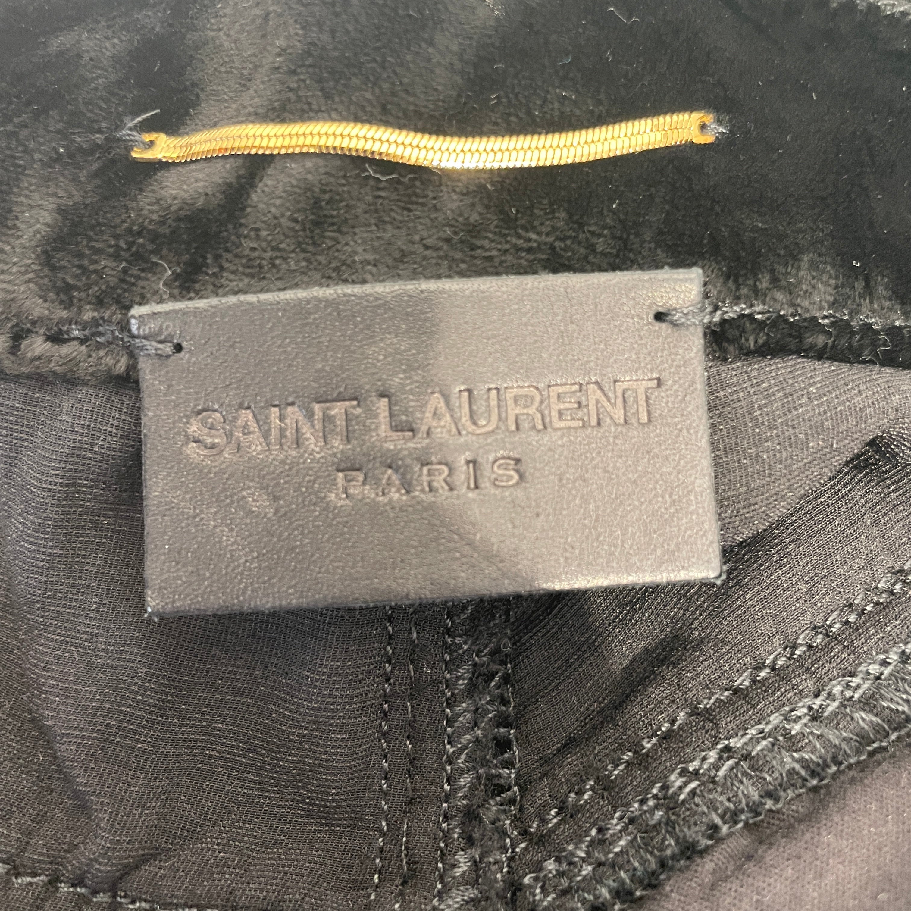 SAINT LAURENT/Slacks/26/Velour/BRD/VELOUR DRESS PANT view 6