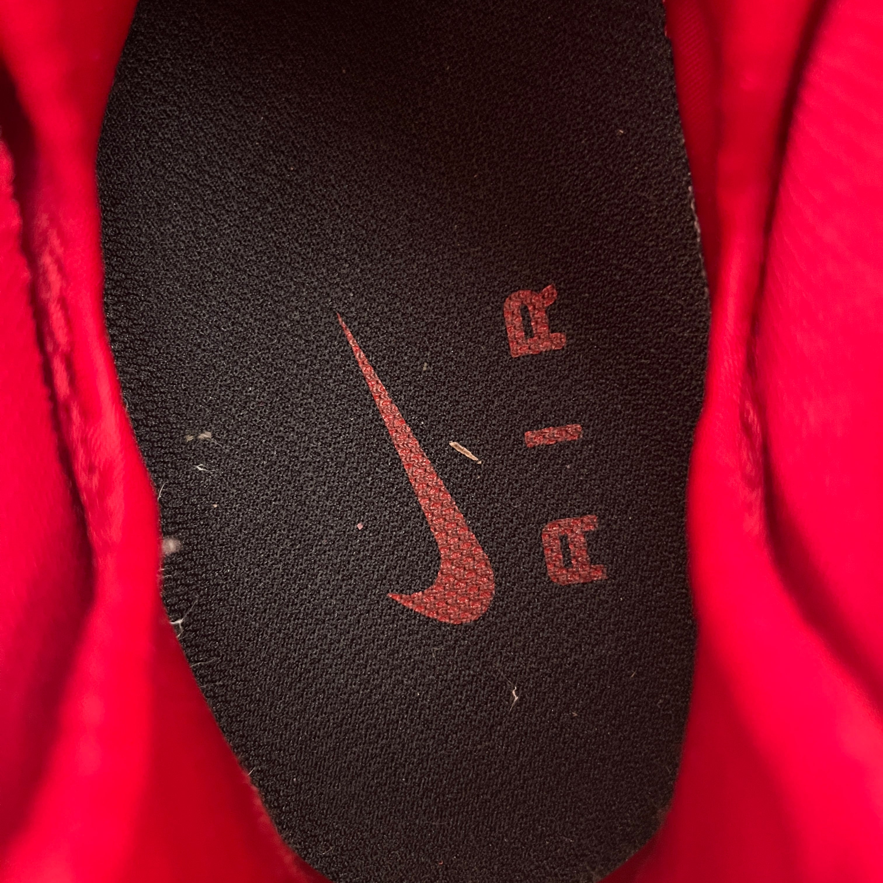 NIKE/Hi-Sneakers/US 12/Polyester/RED/Gym Red Foamposites view 3
