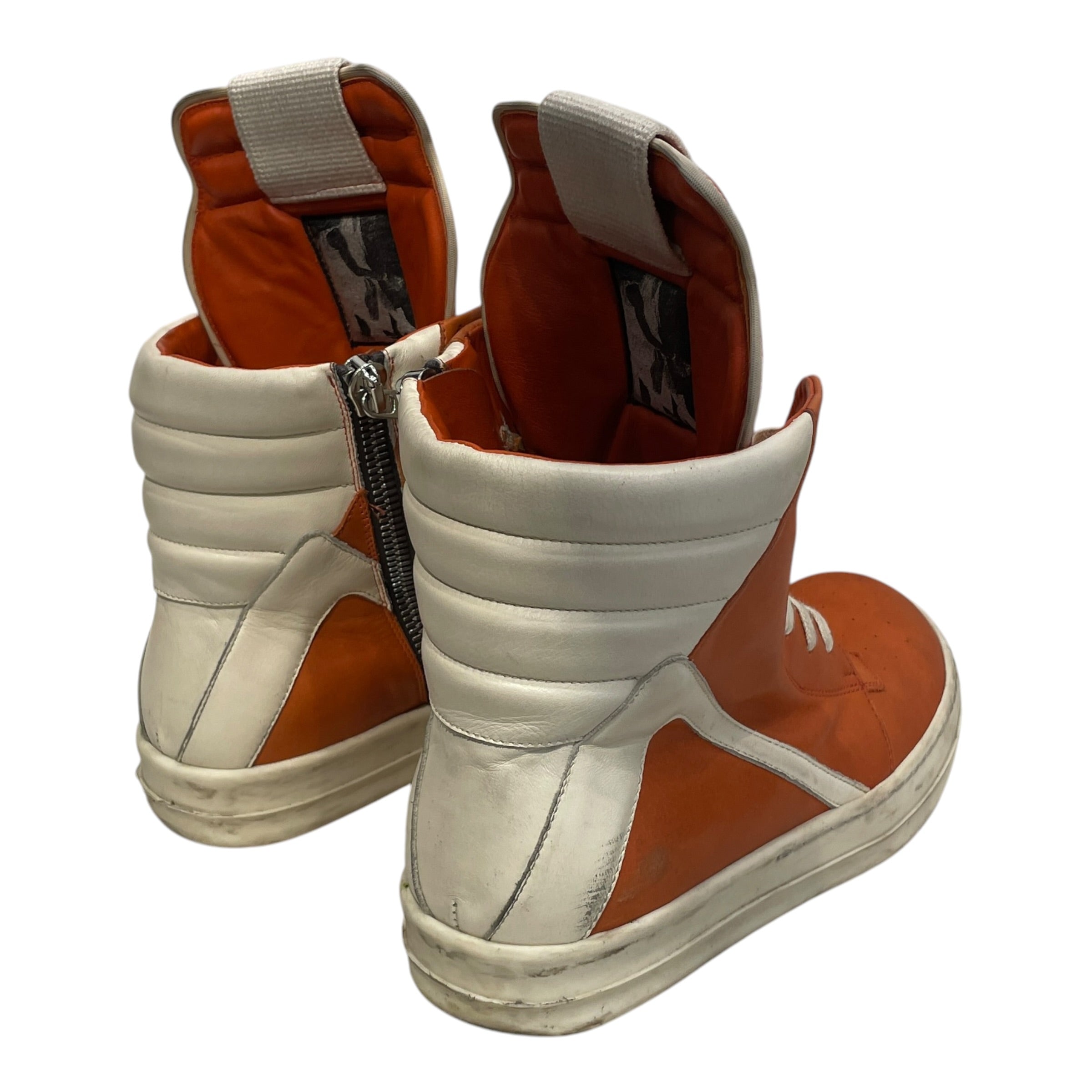 Rick Owens/Hi-Sneakers/EU 42/Leather/ORN/37680 ORANGE GEOBASKETS view 2