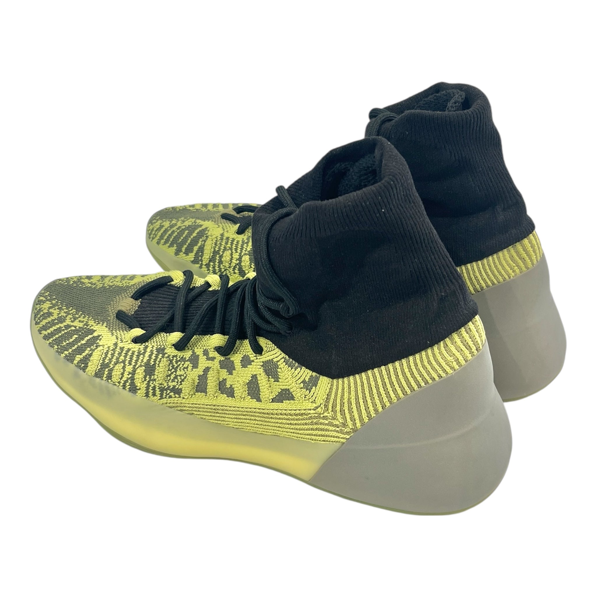 YEEZY/Hi-Sneakers/US 12.5/Nylon/GRN/BSKTBL view 2