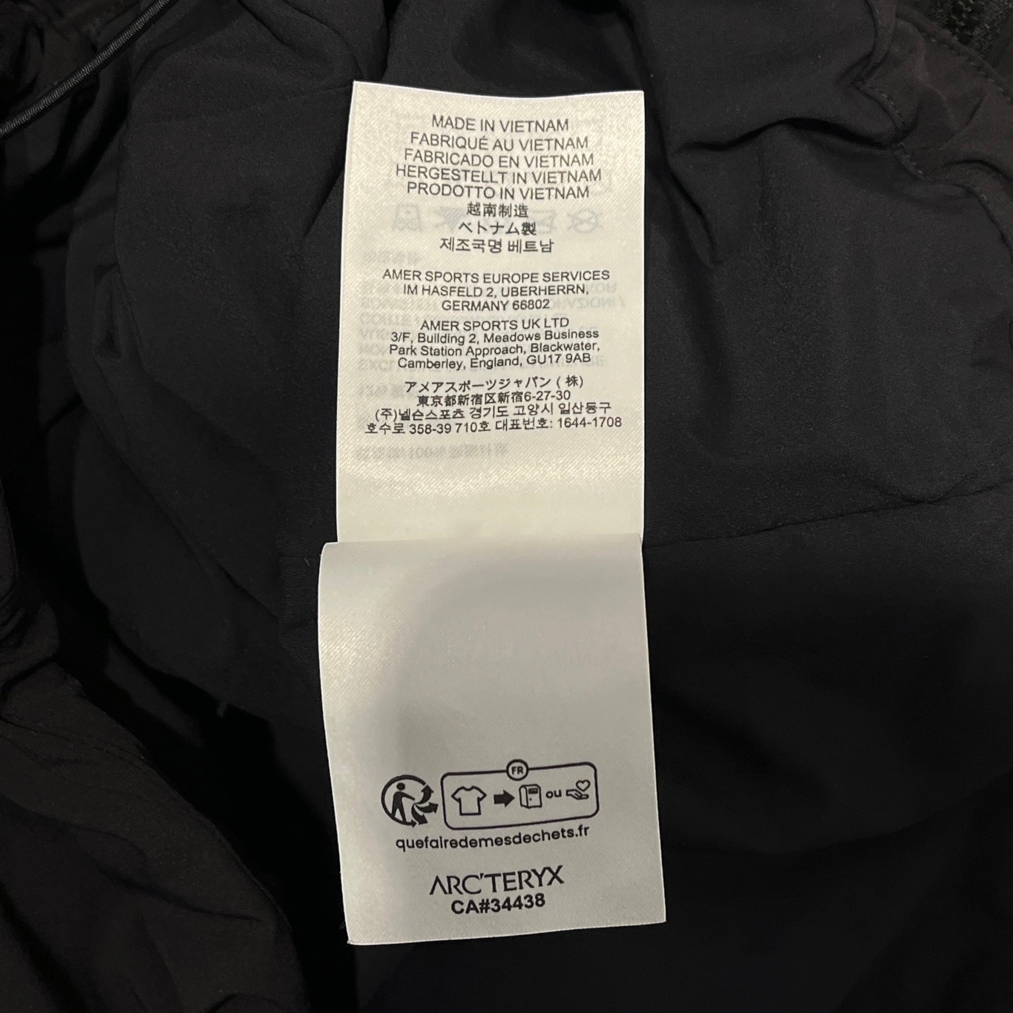 ARC'TERYX/Jacket/L/Nylon/BLK/Graphic/Allium Insulated Tech Pkt Jkt view 6