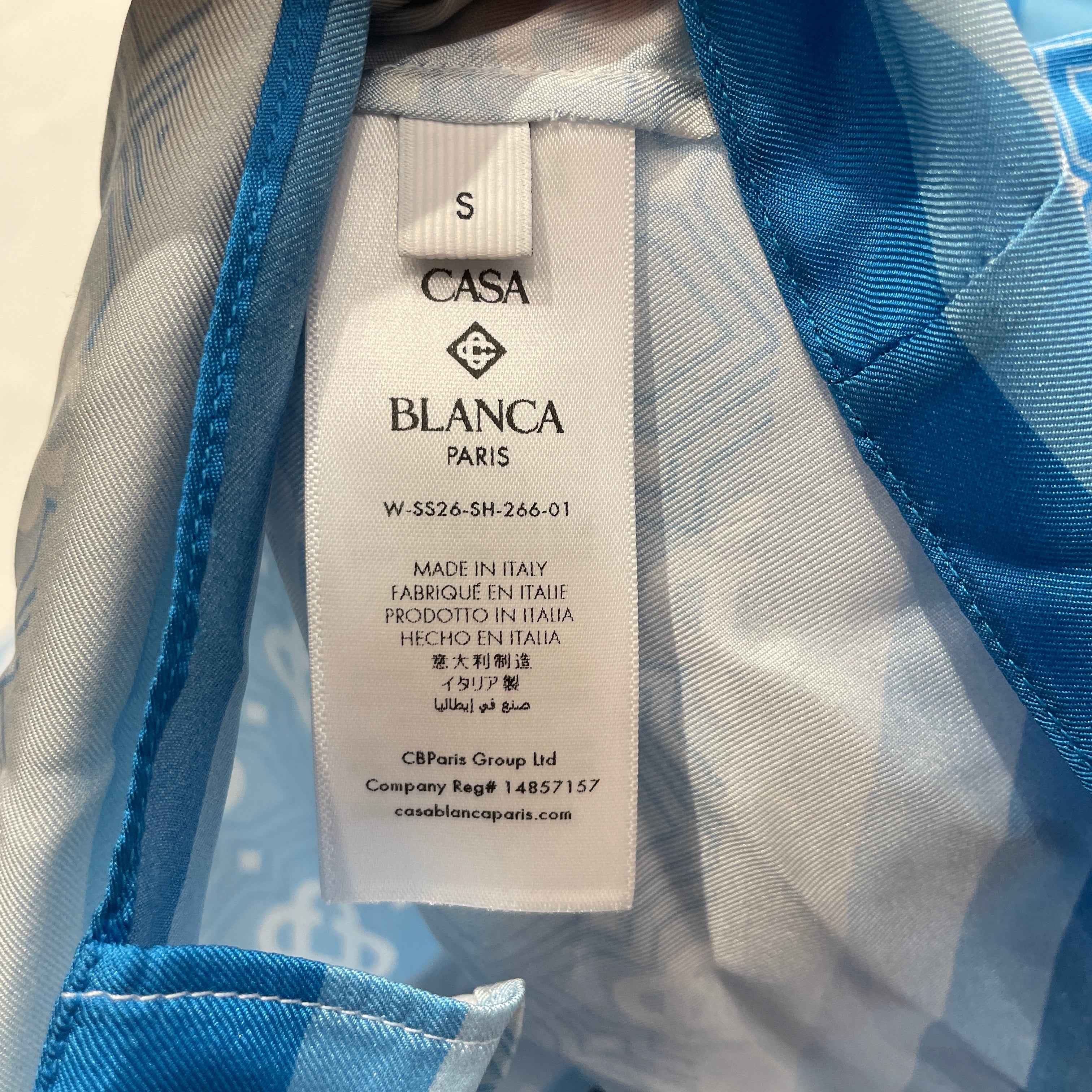CASABLANCA/T&B Set/S/Monogram/Silk/BLU/100% SIL BEACH SET view 4