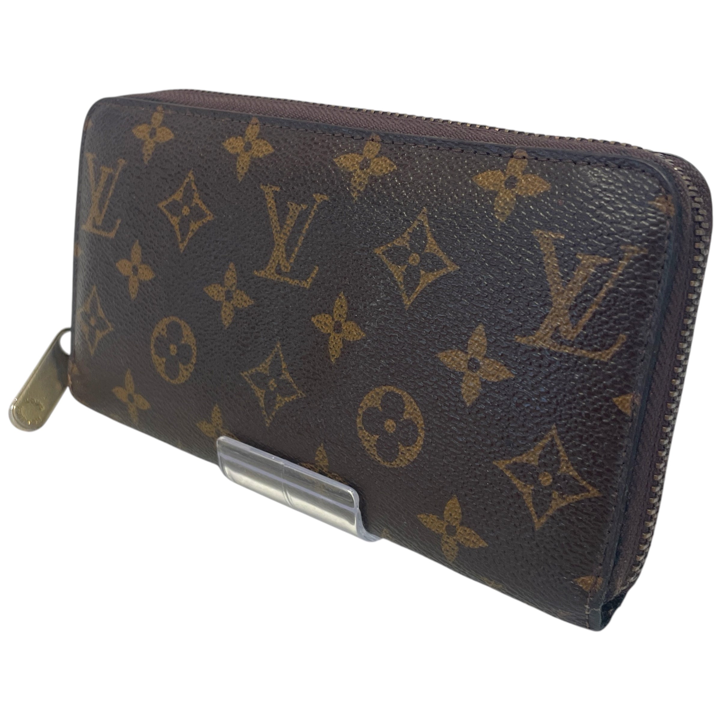 LOUIS VUITTON/Long Wallet/Monogram/Leather/BRW/M's/Zippy view 2