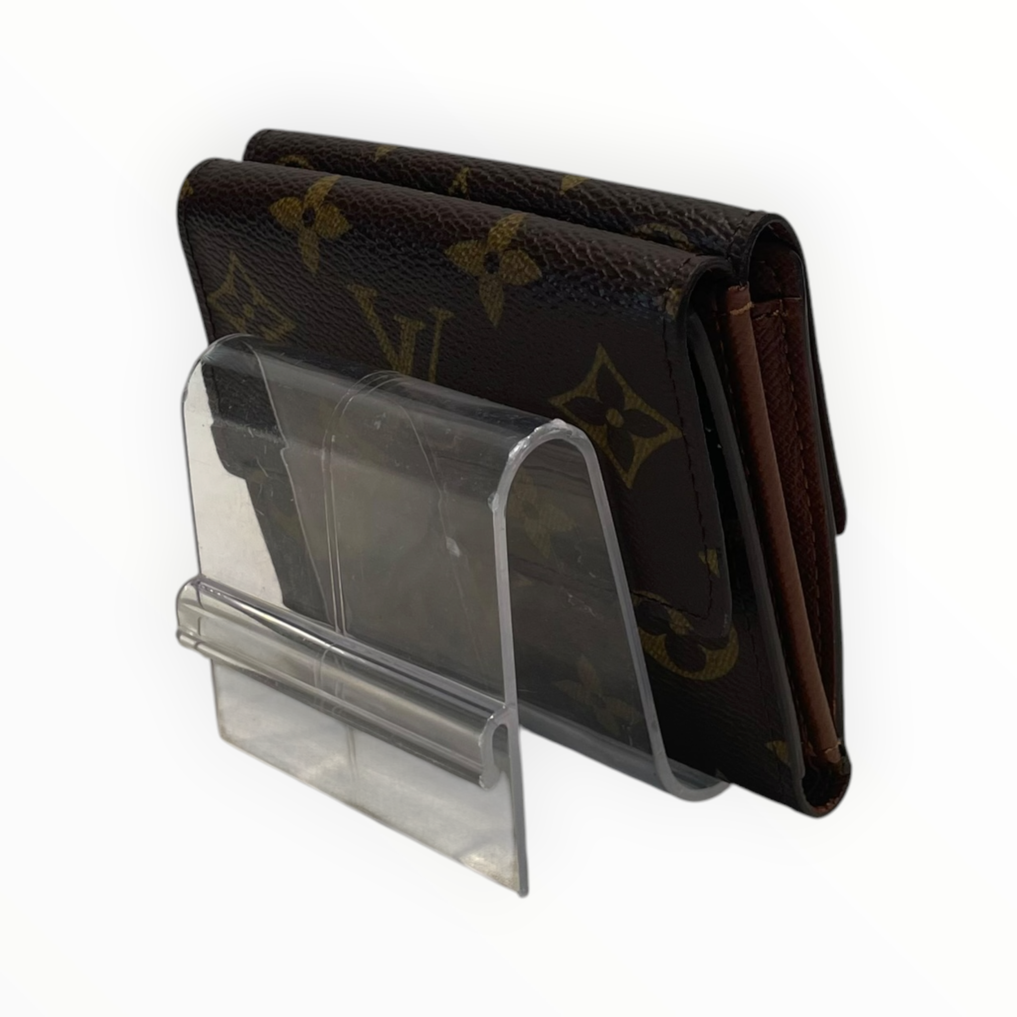 LOUIS VUITTON/Trifold Wallet/Monogram/Leather/BRW/M's/Elise Trifold Wallet view 2