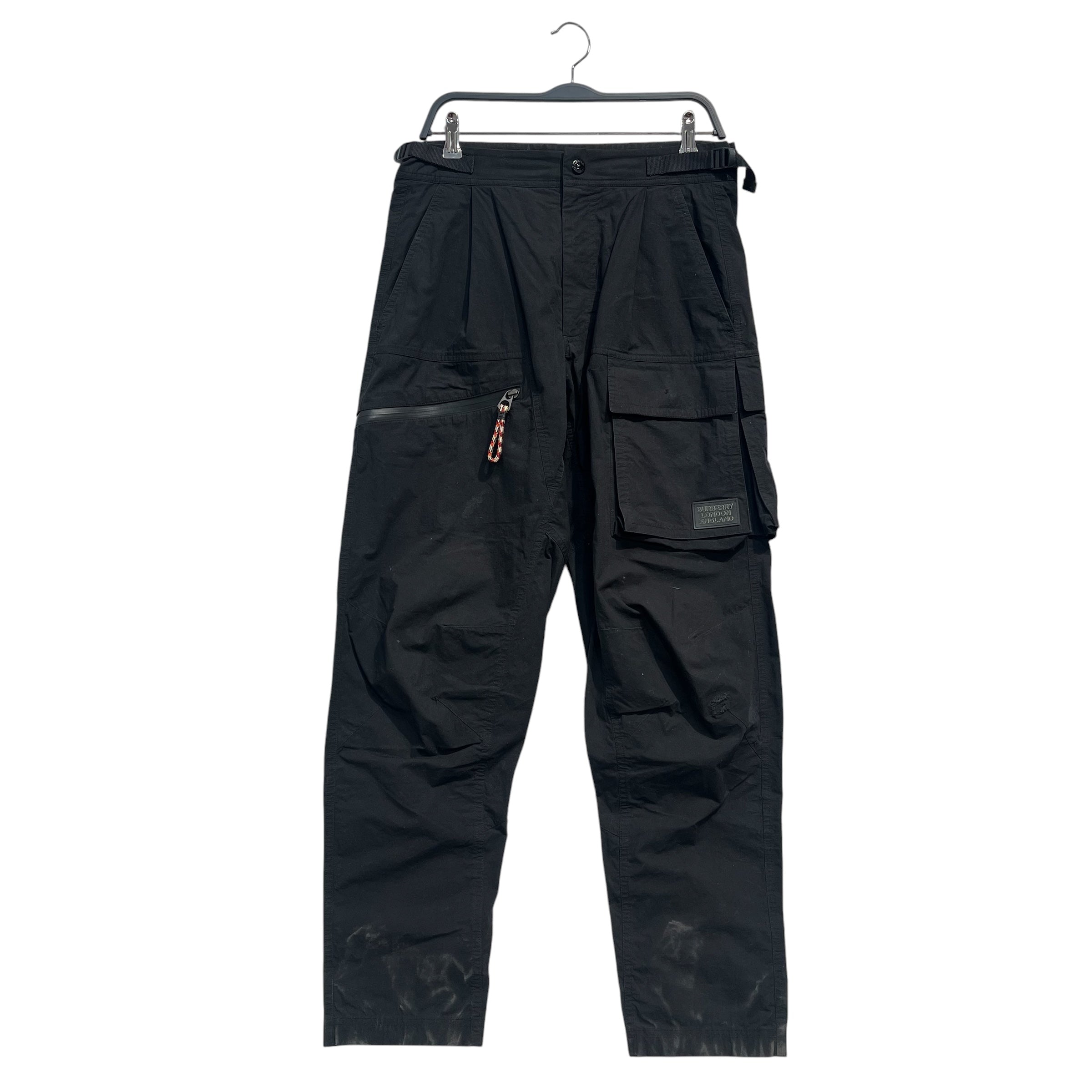 BURBERRY/Cargo Pants/46/Cotton/BLK/TAPERED CARGO PANT view 1