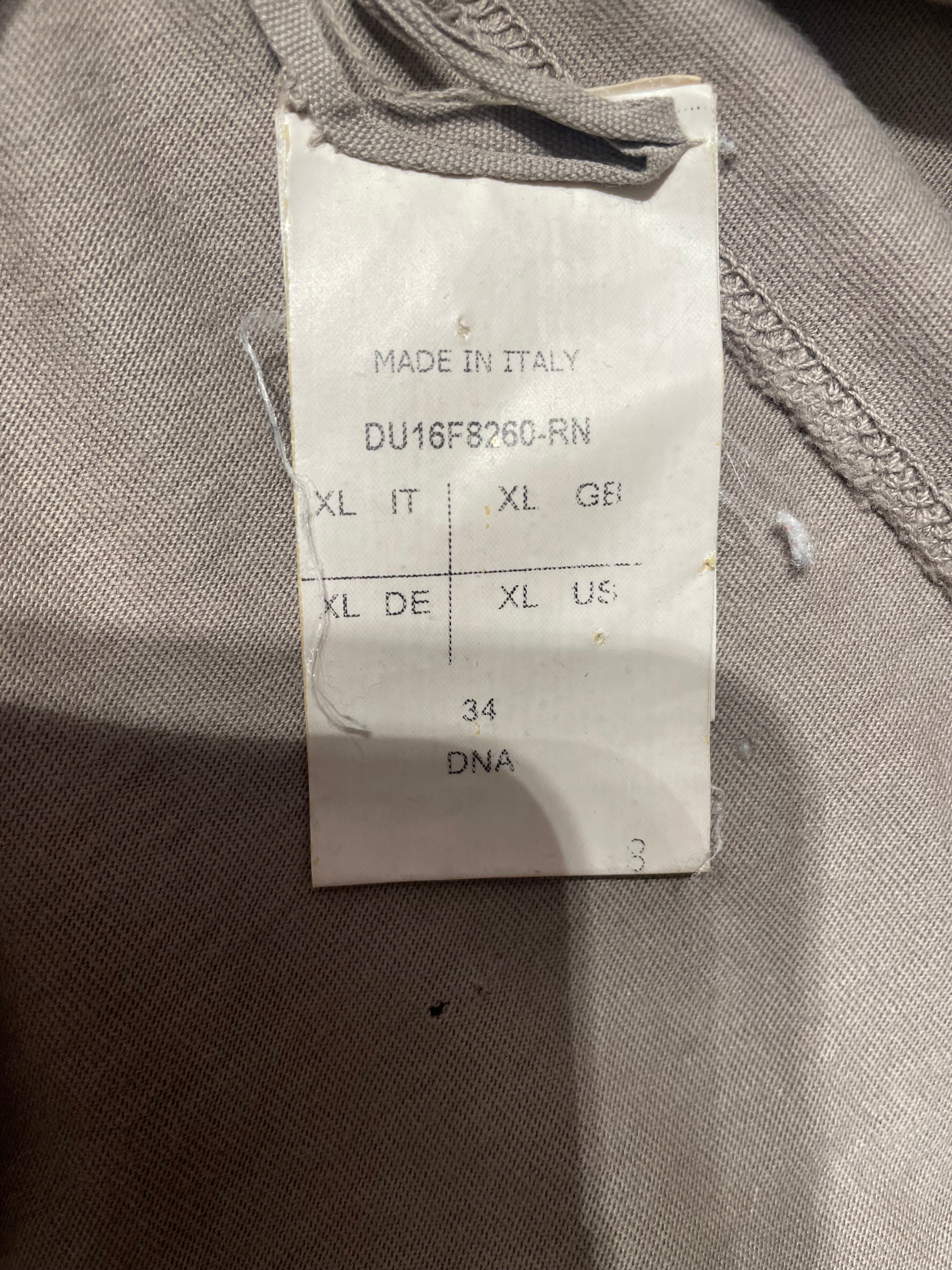 RICK OWENS DRKSHDW/LS T-Shirt/XL/Cotton/BRW/ view 4
