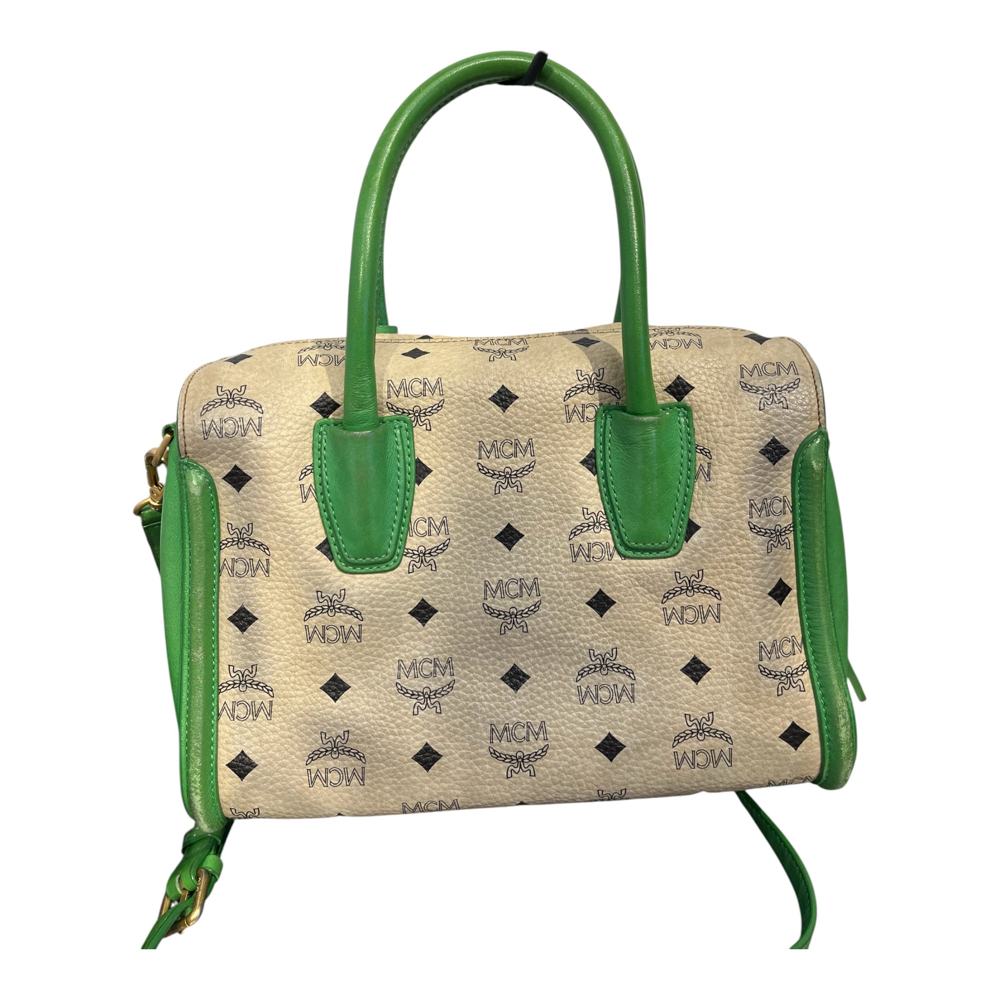 MCM/Hand Bag/Monogram/Leather/BEG/Visetos Bag (BEG/GRN) view 2