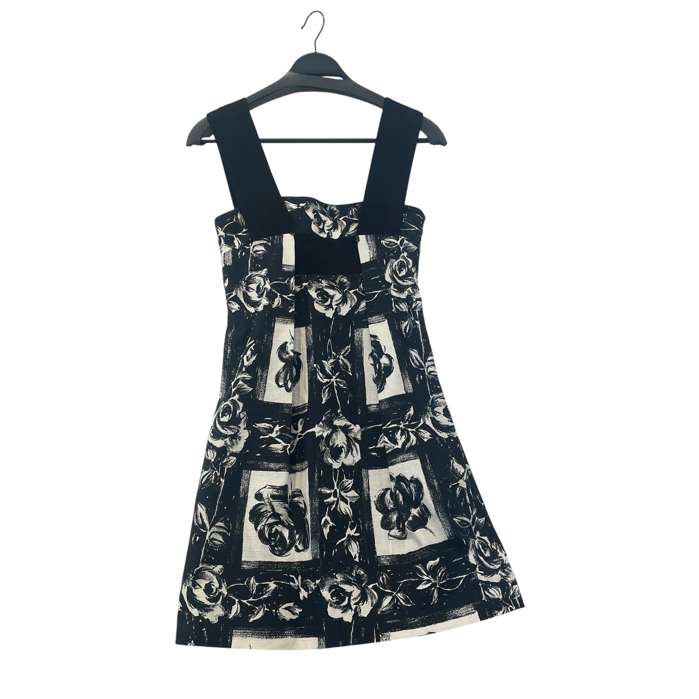KENZO/SL Dress/36/Floral Pattern/BLK/ view 1