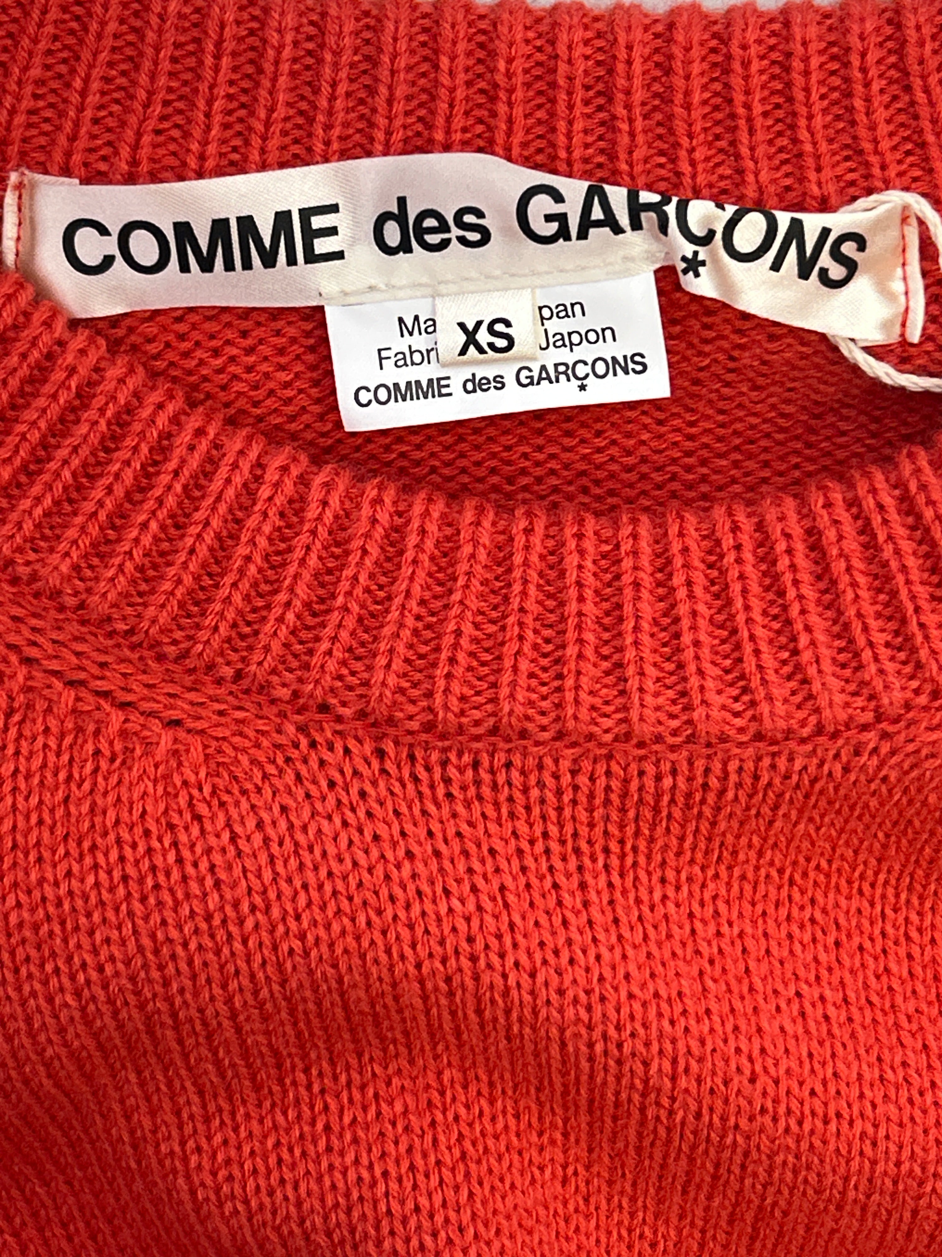 COMME des GARCONS/Sweater/XS/Acrylic/RED/peplum sweater view 3