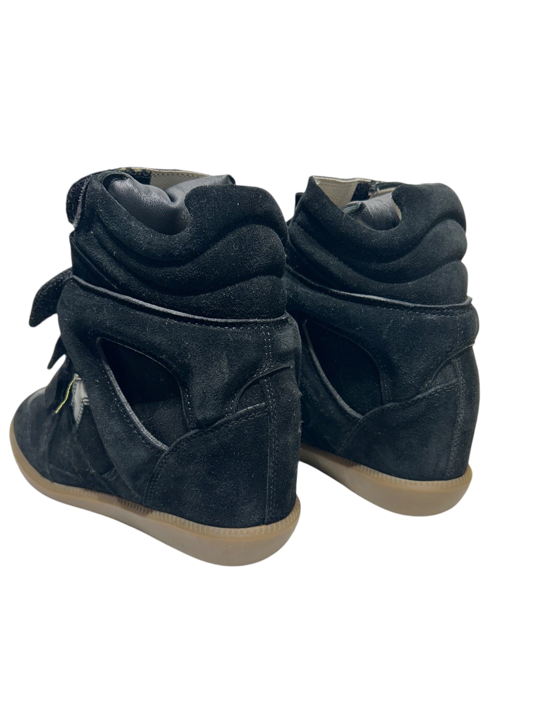 ISABEL MARANT/Hi-Sneakers/EU 37/Suede/BLK/WEDGE SNEAKER view 2
