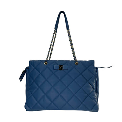 Salvatore Ferragamo/Hand Bag/Leather/BLK/