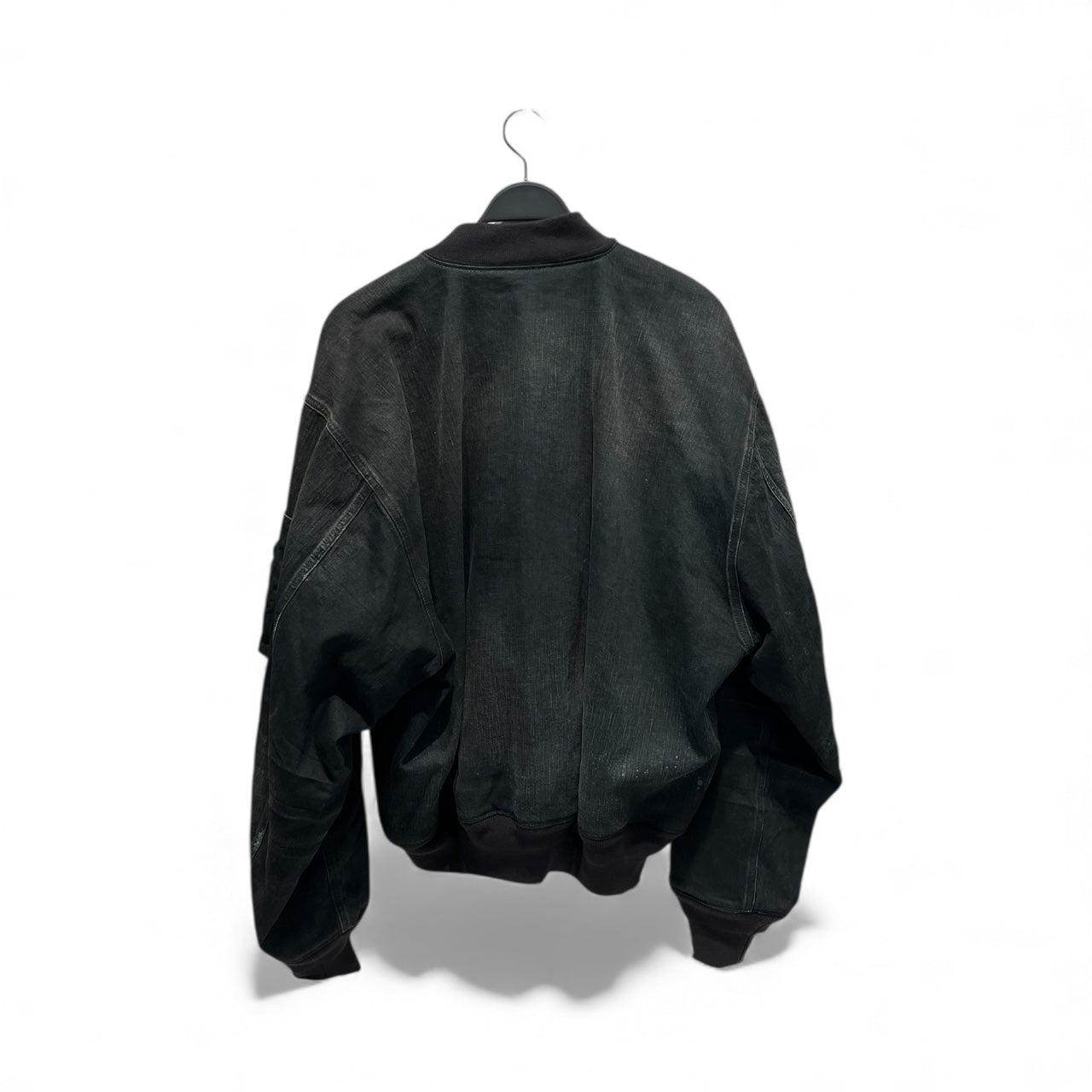 BALENCIAGA/Denim Jkt/S/Denim/BLK/DENIM BOMBER JACKET view 2