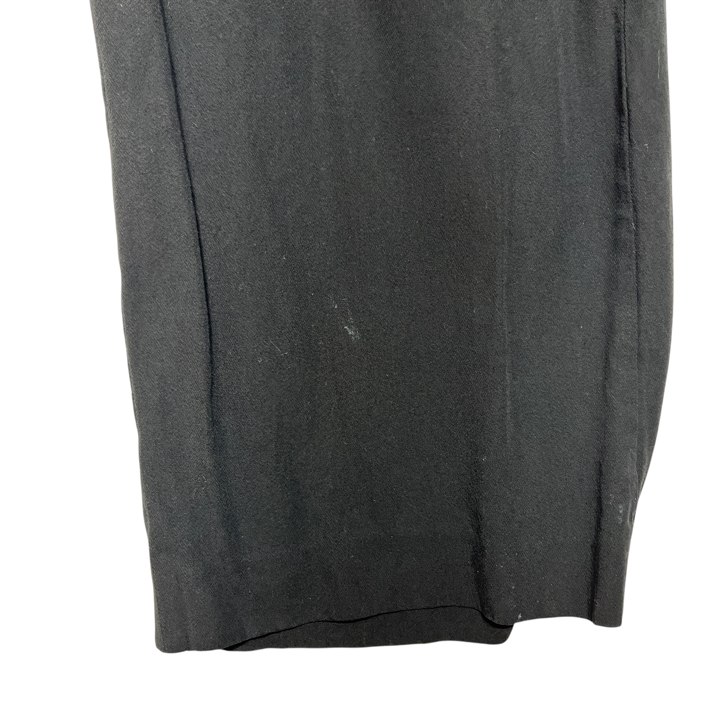 ANN DEMEULEMEESTER/Straight Pants/36/Cotton/BLK/Straight Leg Trousers view 4