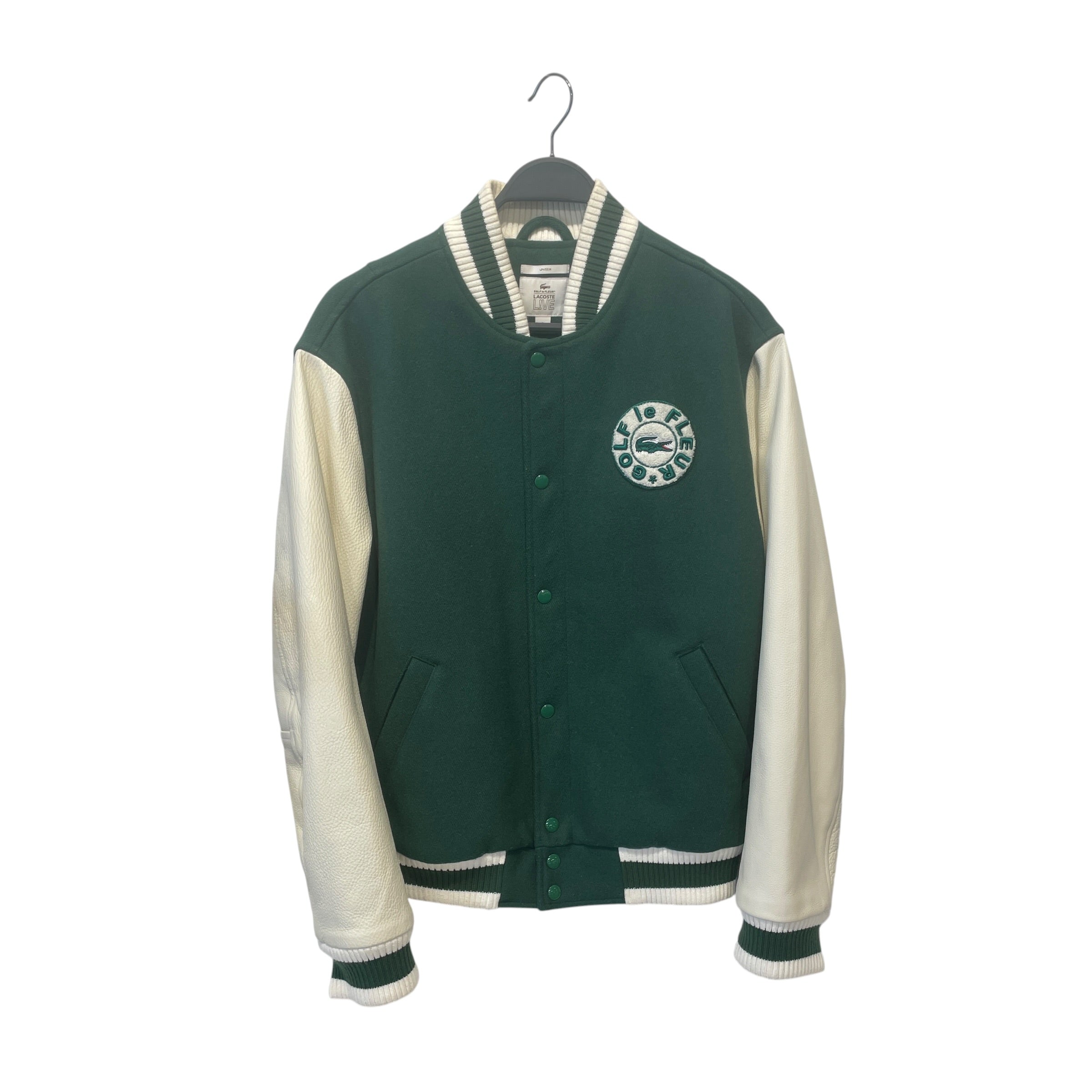 LACOSTE/Golf Le Fleur(Le Fleur)/Jacket/L/Wool/GRN/VARISTY JACKET view 1