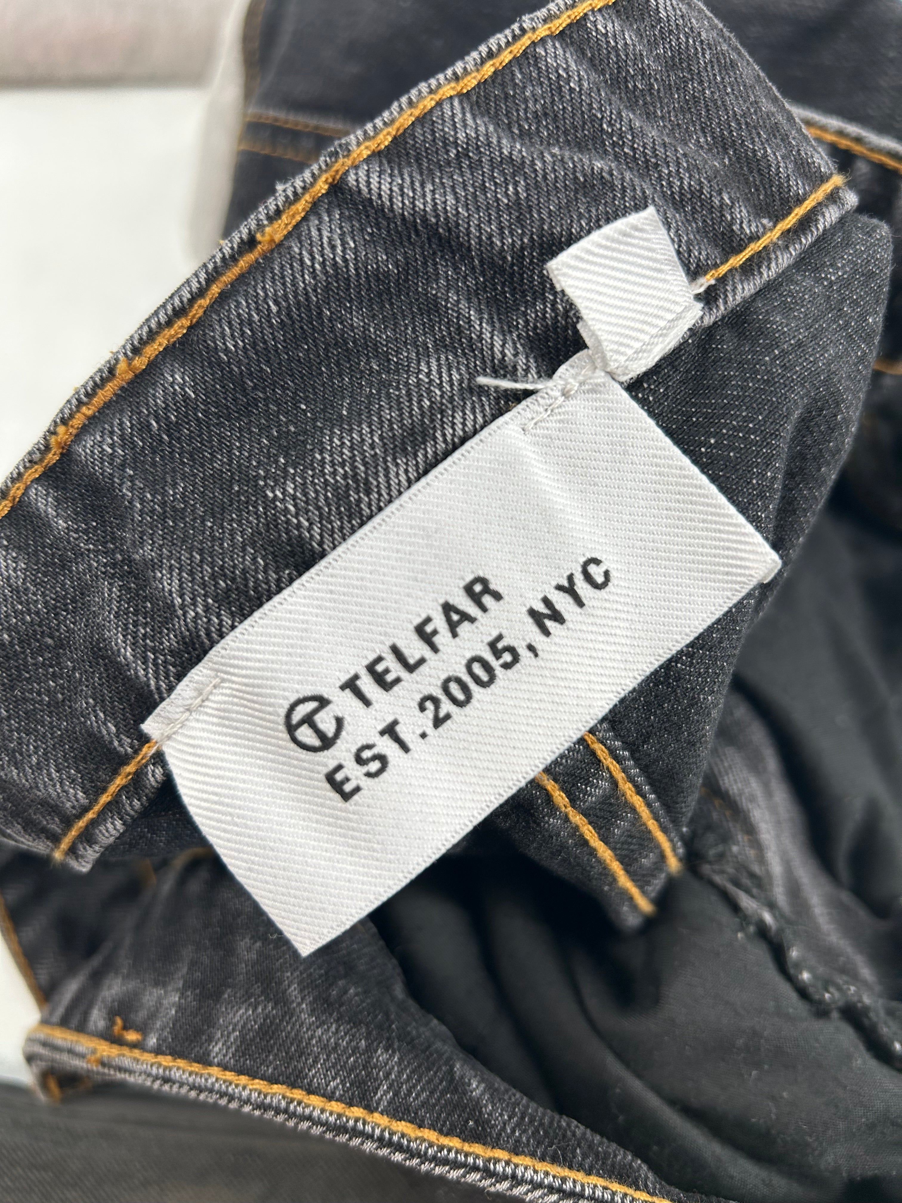 Telfar/Straight Pants/XXL/Cotton/BLK/HALF SWEATS view 3