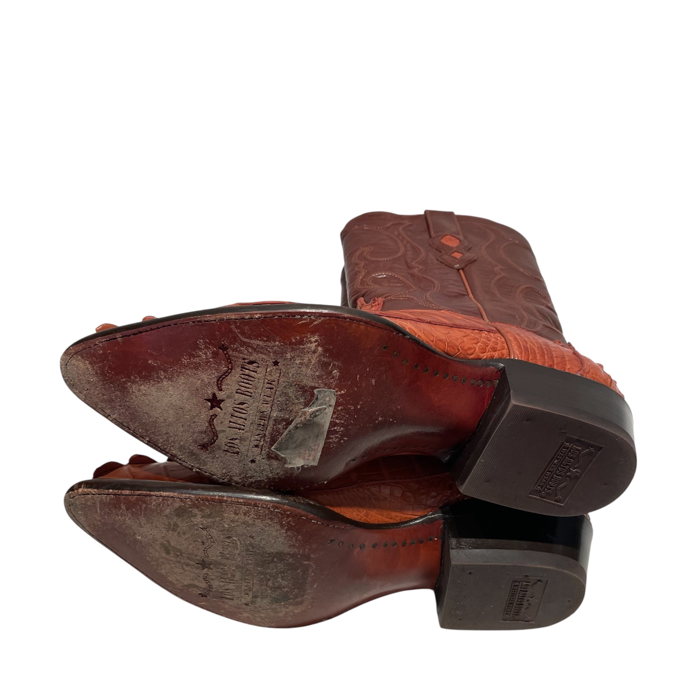 Los Altos/Cowboy Boots/US 8/Animal Pattern/Leather/BRW/crocodile view 4