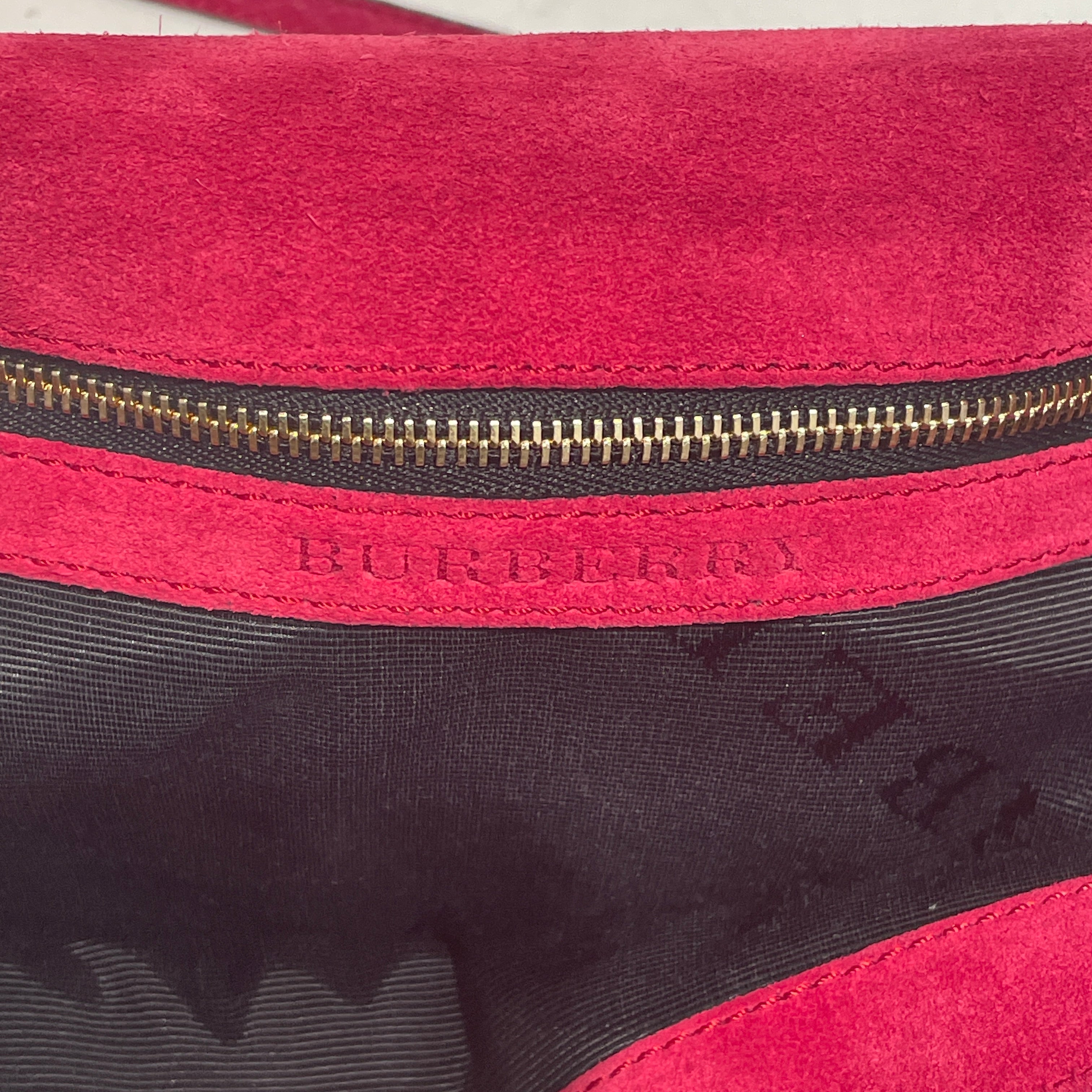 BURBERRY/Cross Body Bag/Leather/PNK/Mildenhall Leather Red Bag view 4
