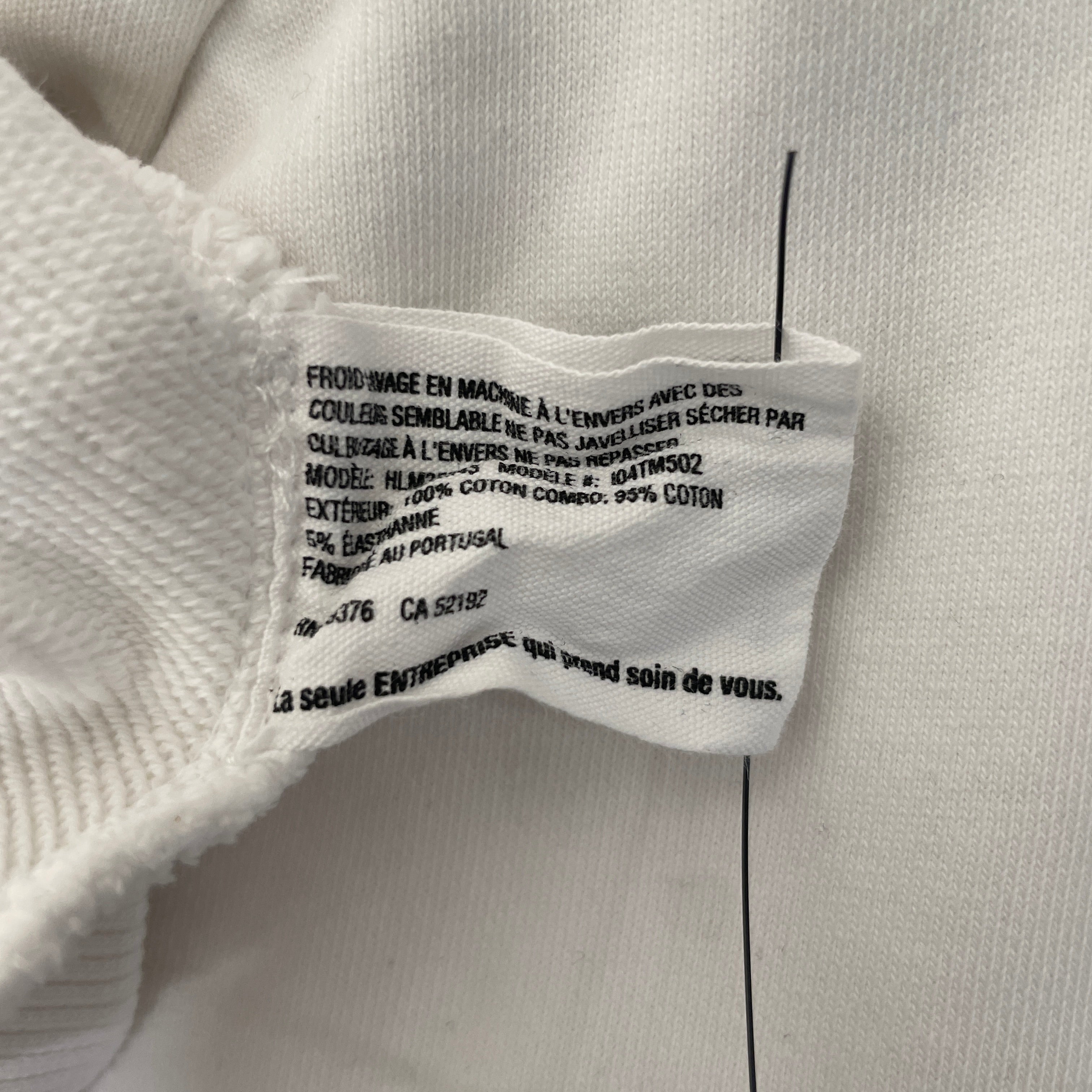 Helmut Lang/Hoodie/XL/Cotton/WHT/TAXI view 4