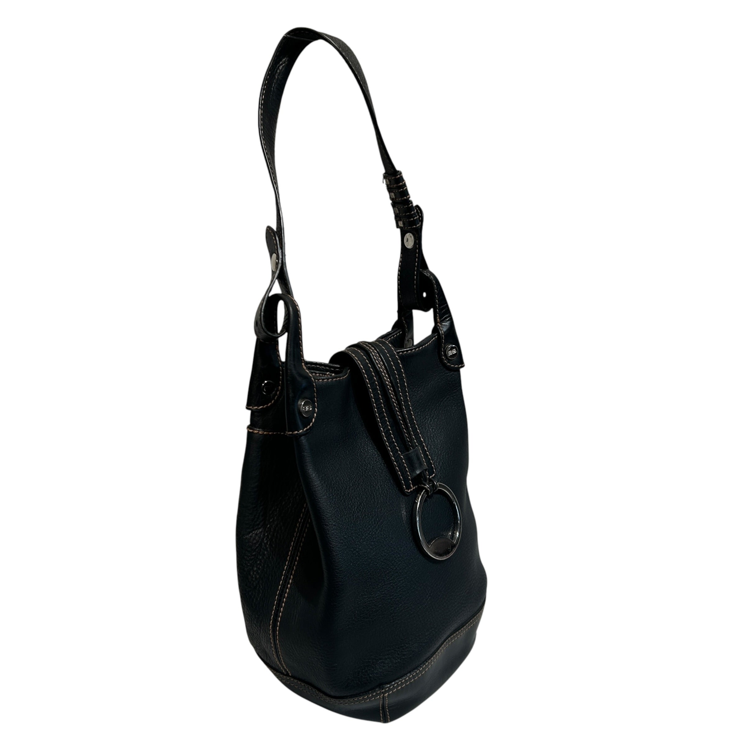 BALENCIAGA/Bag/Leather/BLK/Bucket view 6