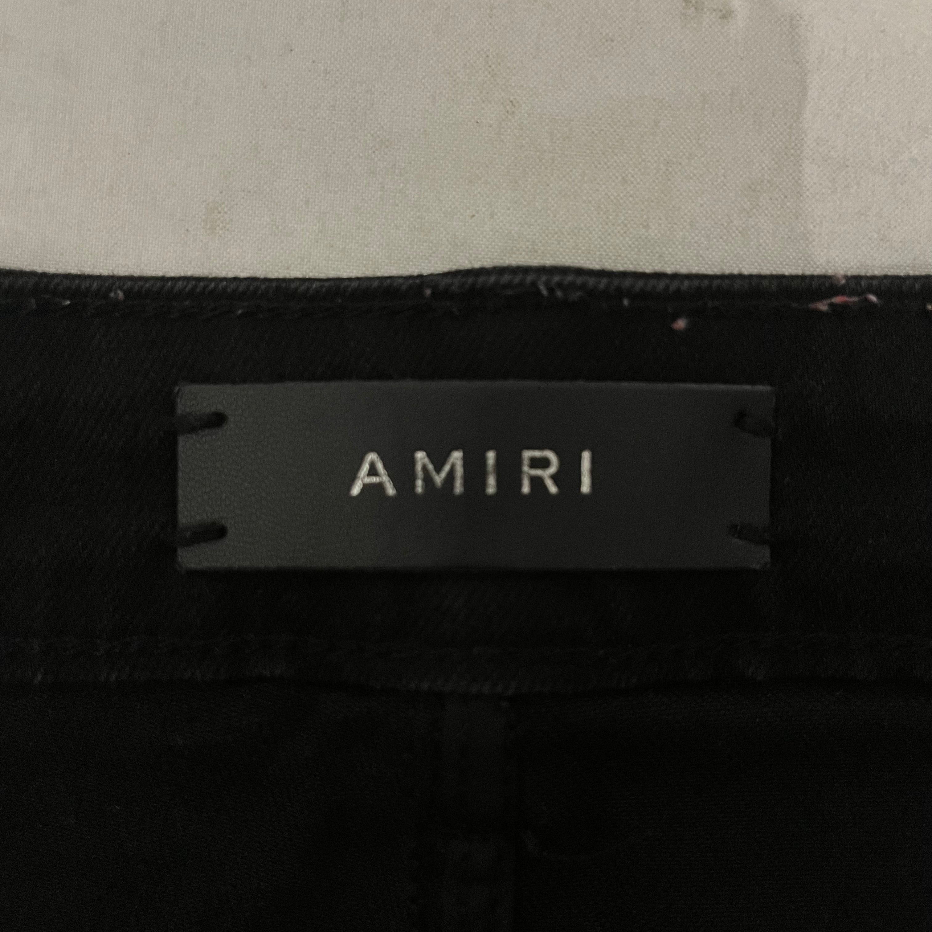 AMIRI/Straight Pants/36/Cotton/BLK/ view 3