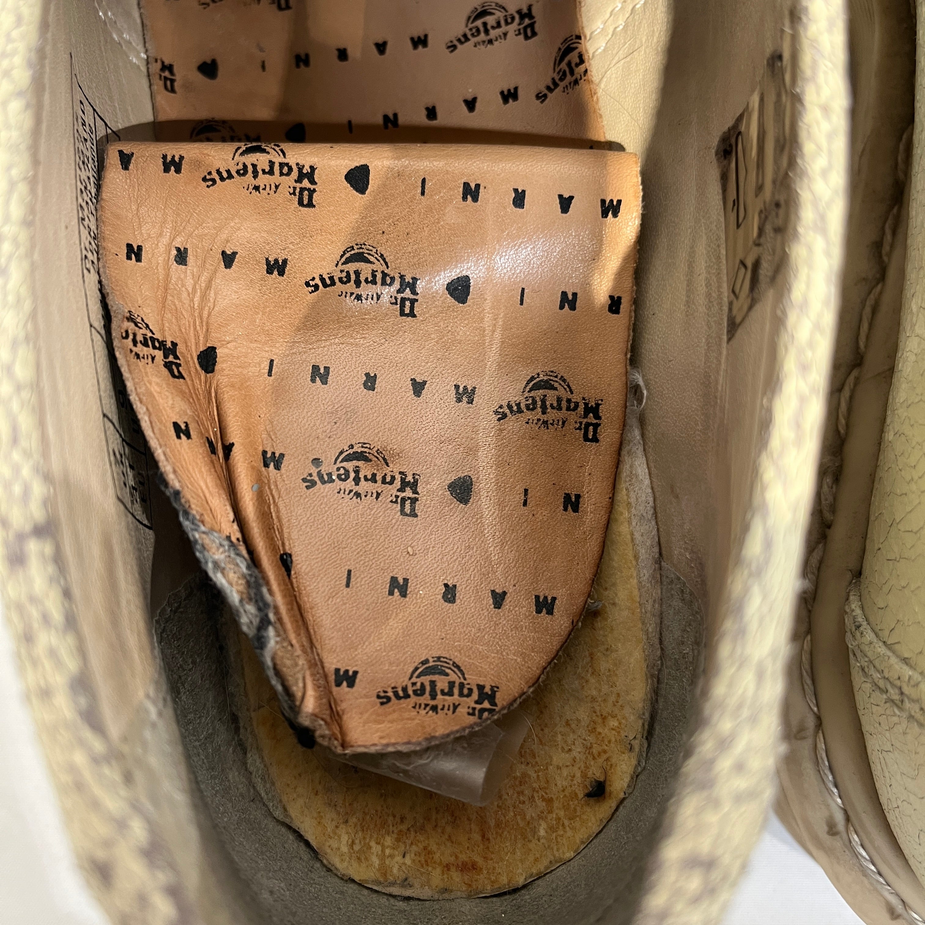 MARNI/Dr.Martens/Loafers/US 9/Leather/IVR/Cristal suede vintage view 4