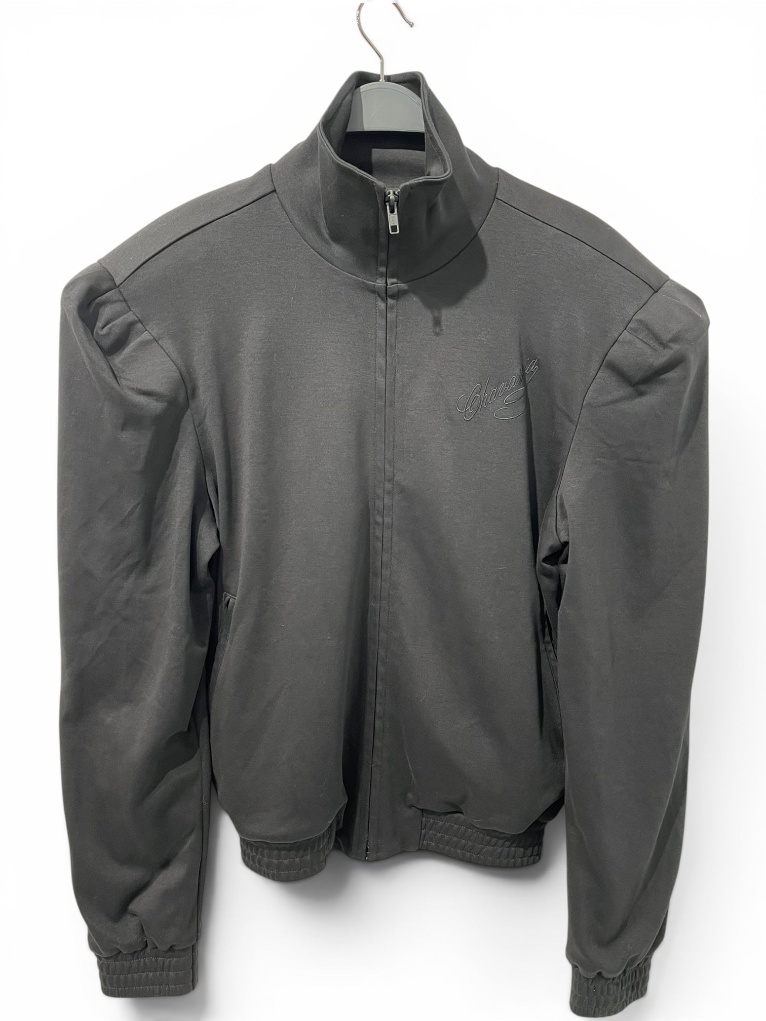WILLY CHAVARRIA/Track Jkt/Cotton/BLK/PADDED SHOULDER JACKET view 1