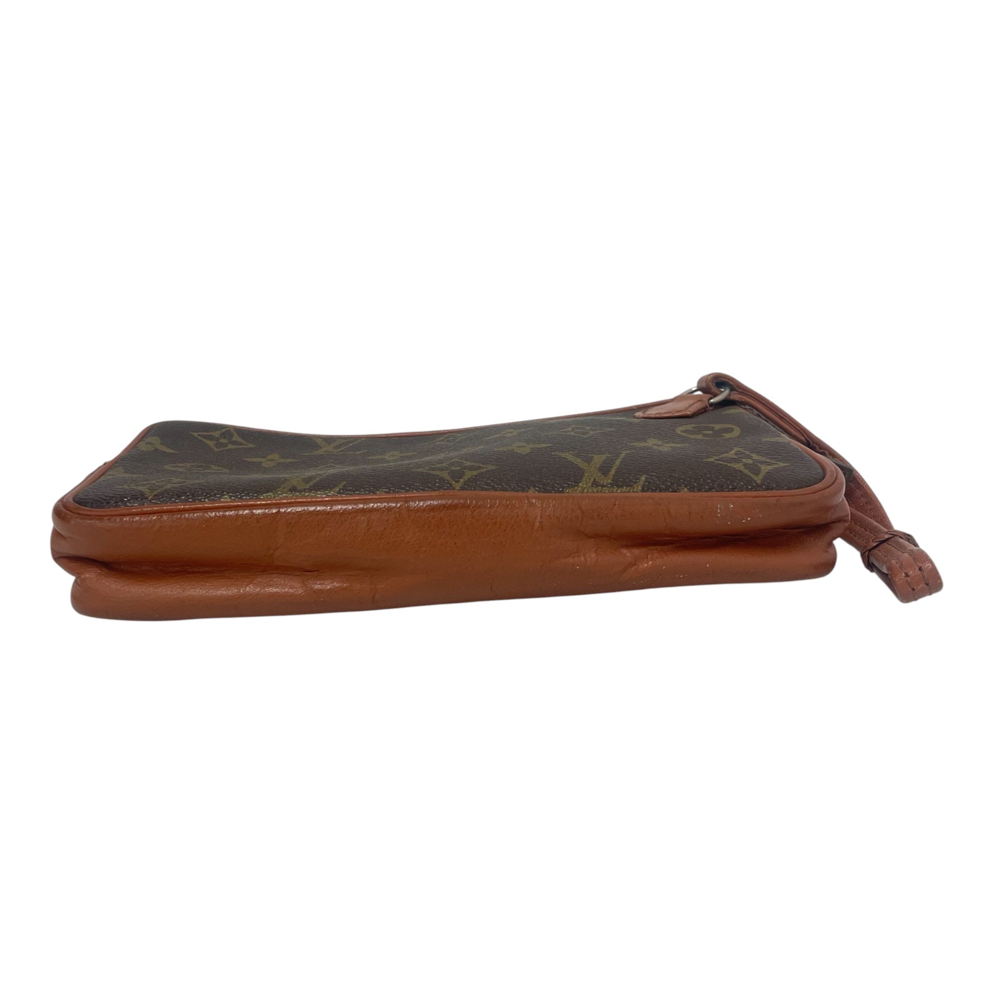 LOUIS VUITTON/Cross Body Bag/Brown/Monogram/POCHETTE MARLY BANDOULIERE_MONOGRAM CANVAS/M51828 view 3