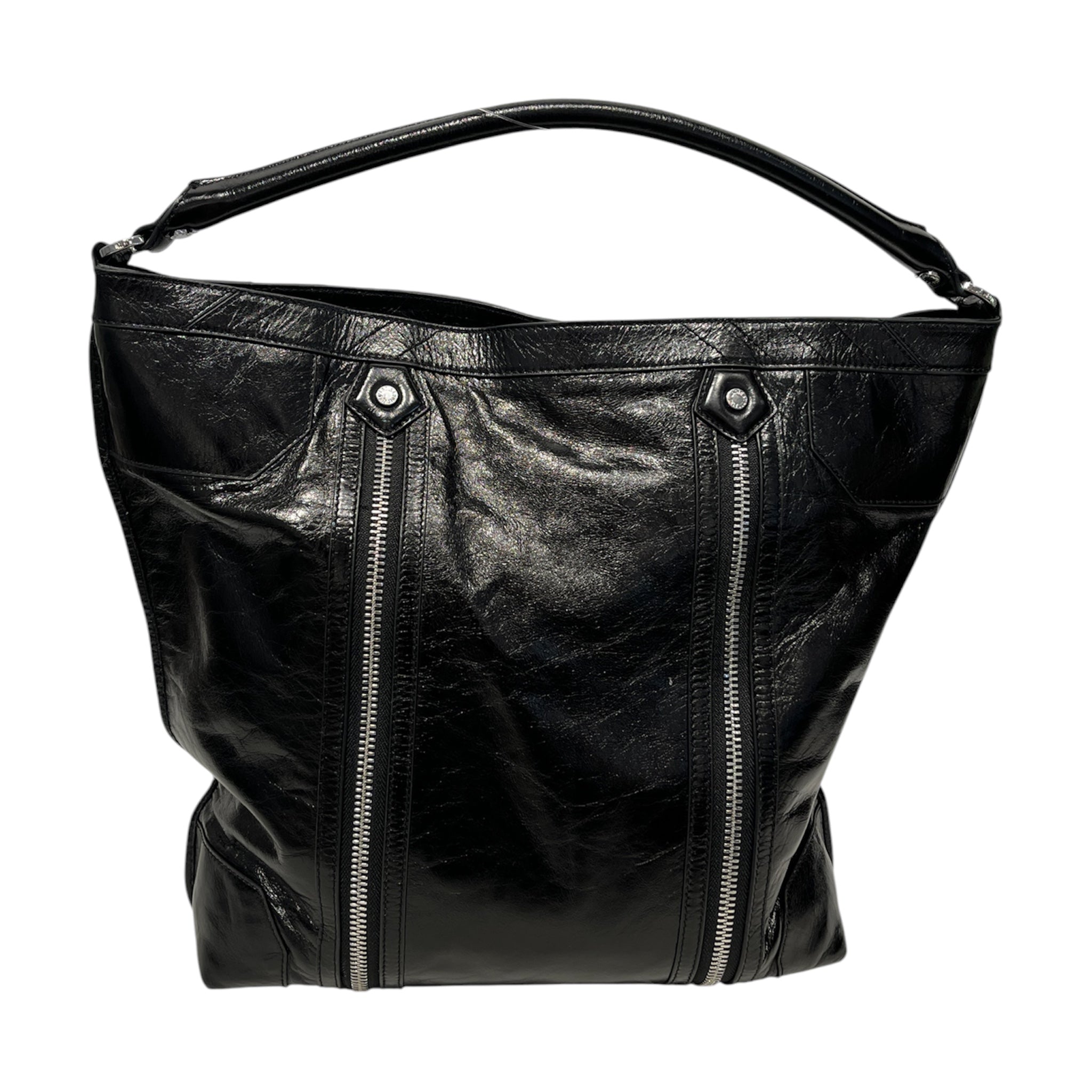 Zadig&Voltaire/Bag/hobo bag 2zip crinkle leather view 2