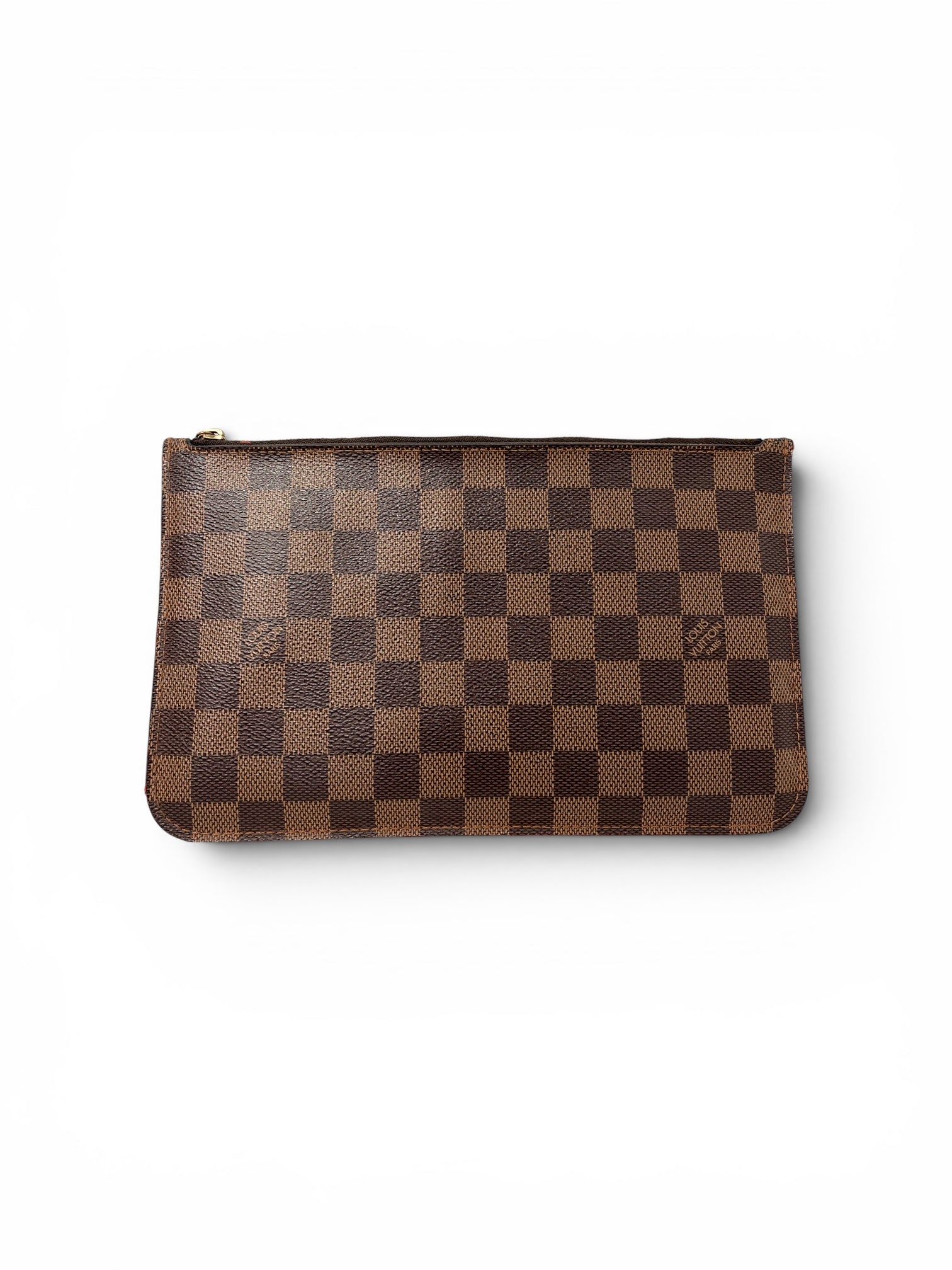 LOUIS VUITTON/Clutch Bag/Plaid/Leather/BRW/DAMIER EBENE view 1