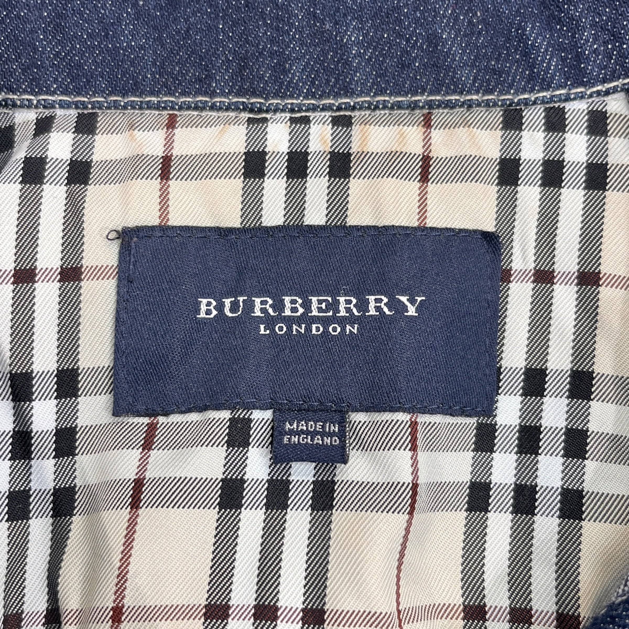BURBERRY LONDON/Denim Jkt/14/Cotton/NVY/Single Breasted/Denim Trucker Jacket view 3