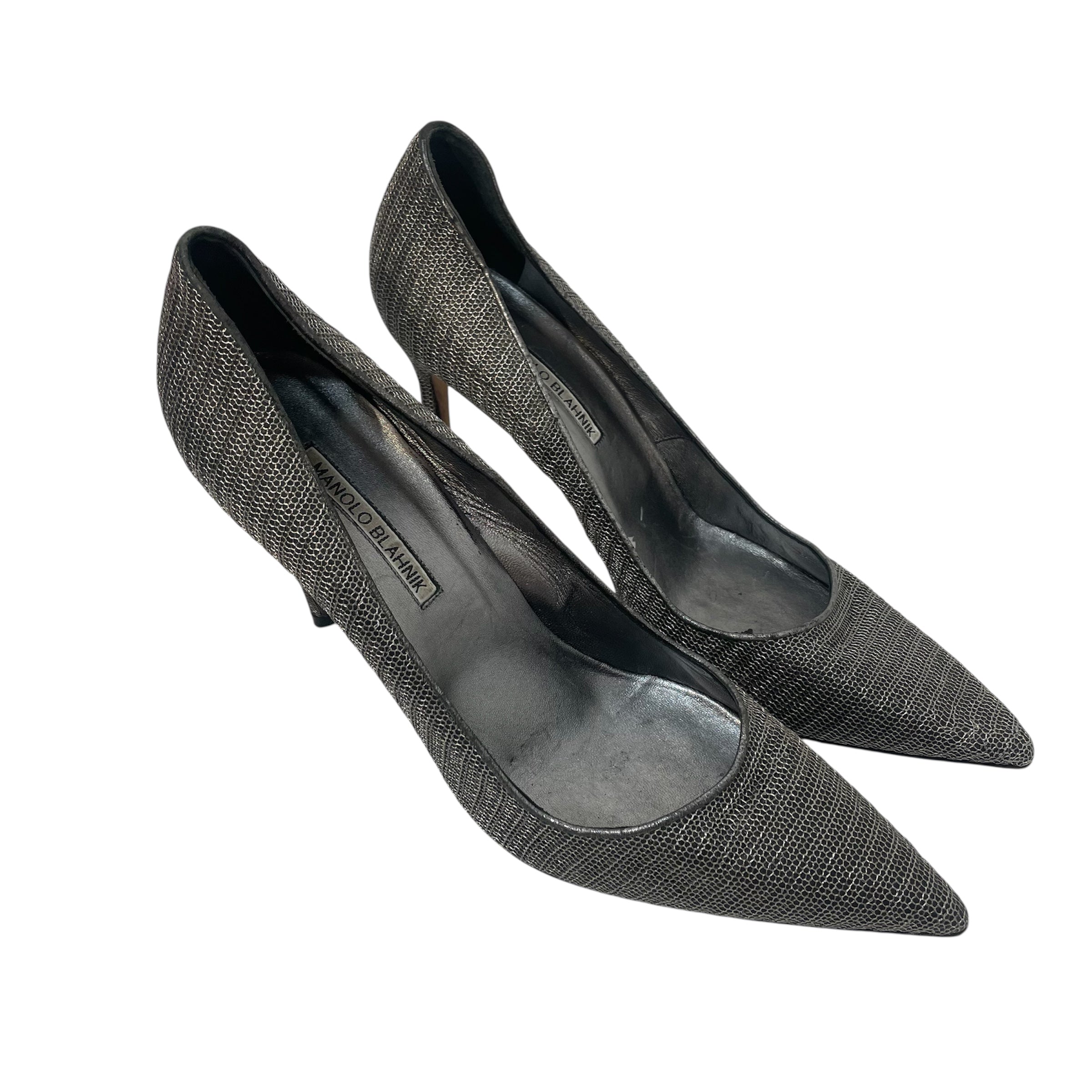 MANOLO BLAHNIK/Heels/EU 42/SLV/ view 1