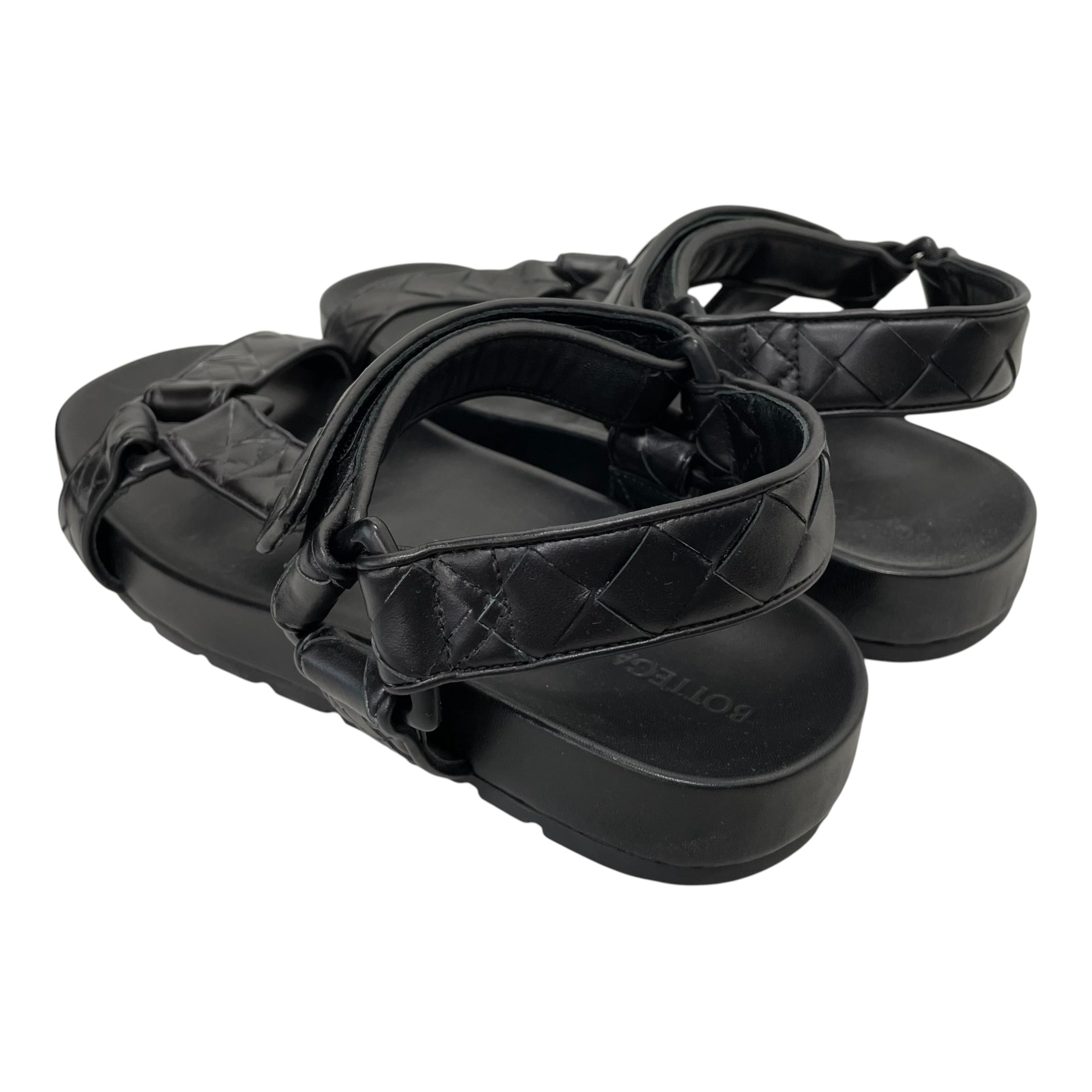BOTTEGA VENETA/Sandals/EU 39/Leather/BLK/ view 2