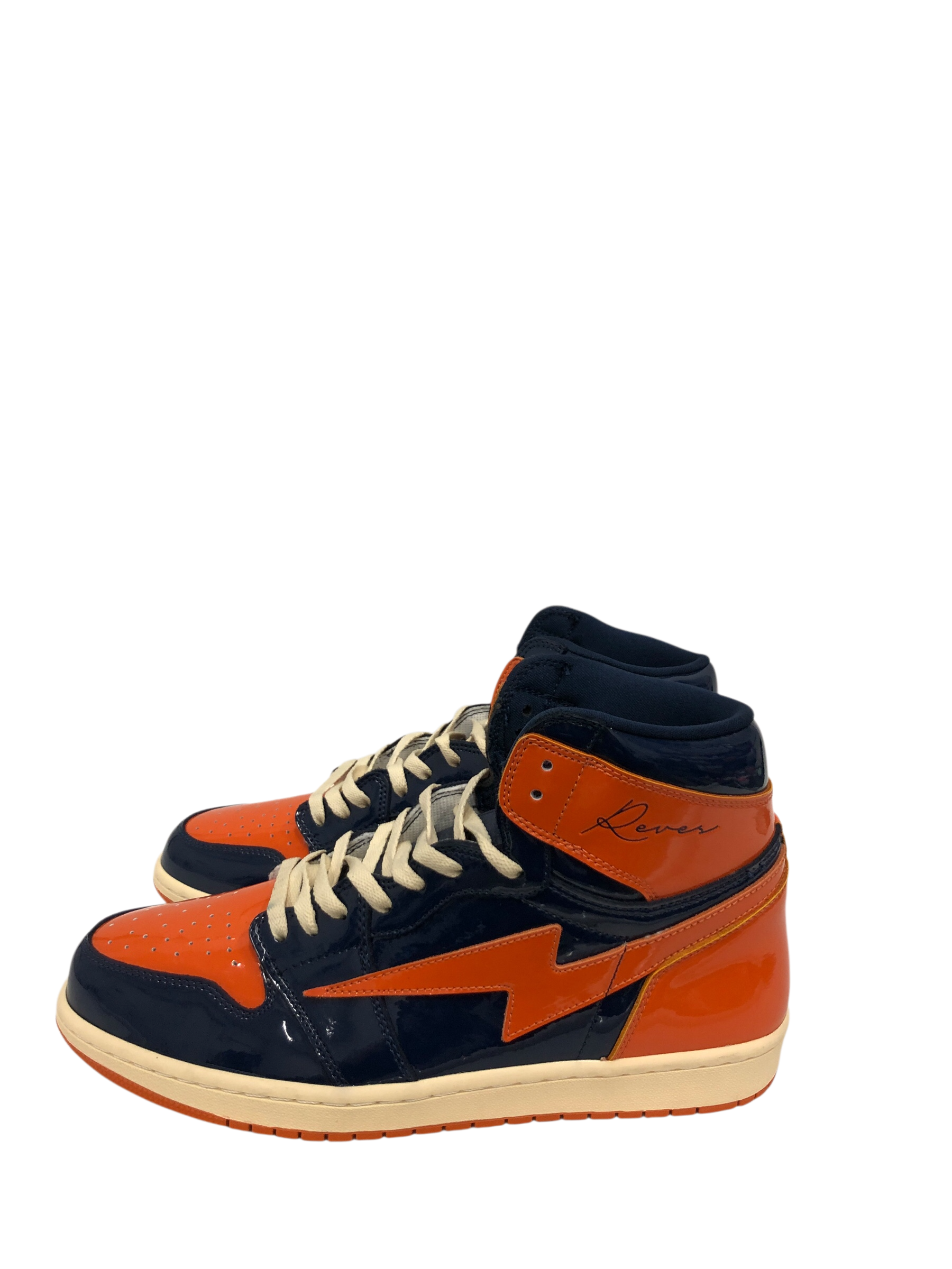 KIY/Hi-Sneakers/US 13/Polyester/BLU/U-Tip/Orange/Blue view 5
