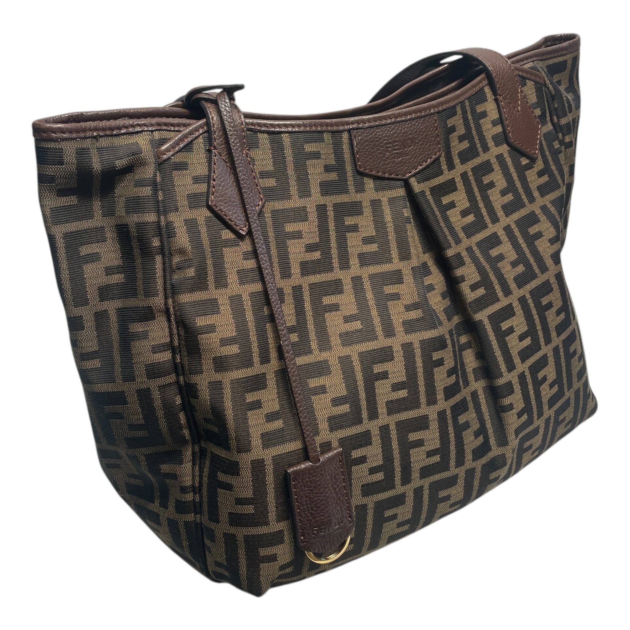 FENDI/Tote Bag/L/Monogram/Cotton/BRW/ view 3