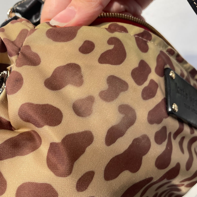 kate spade new york/Hand Bag/M/Leopard/Nylon/BEG/