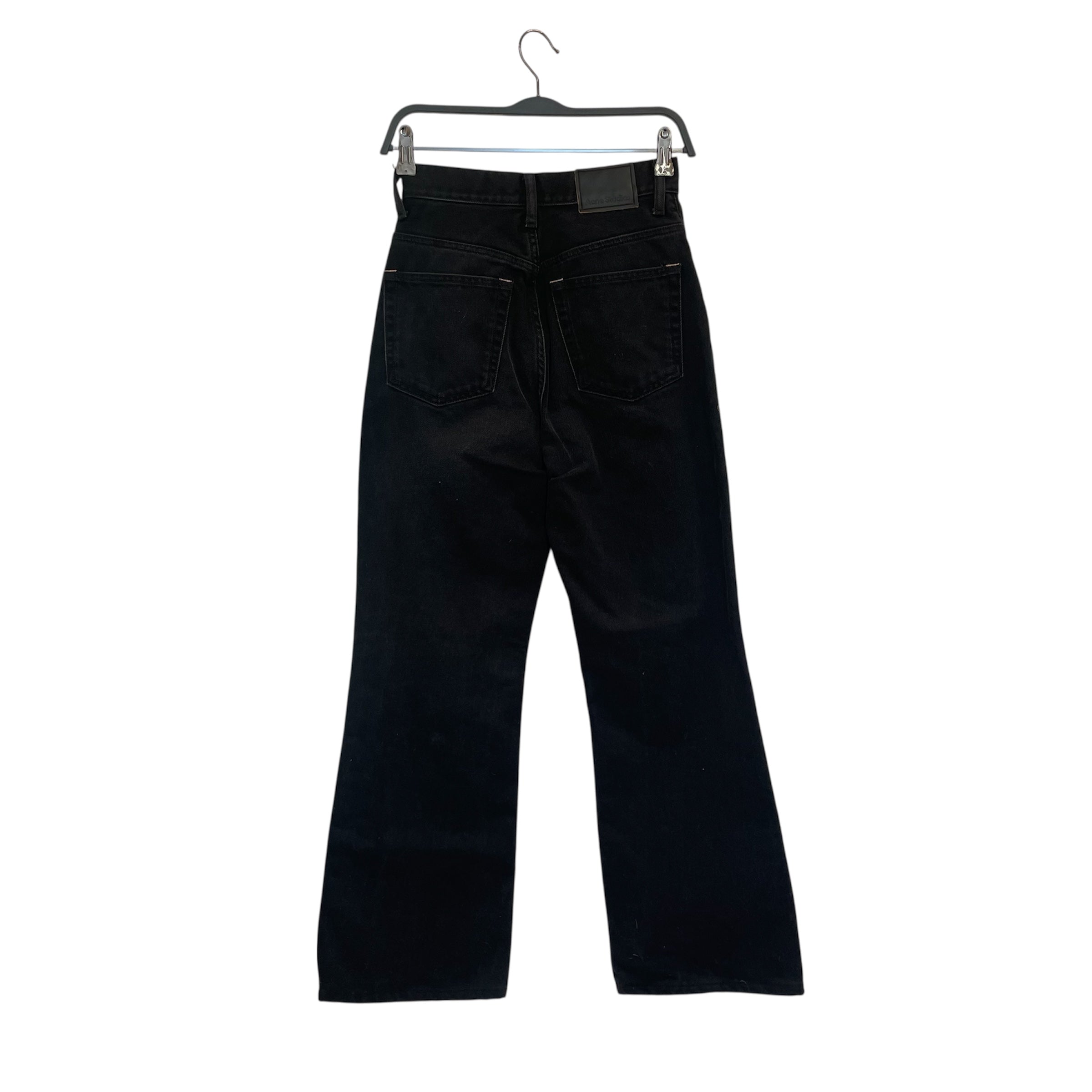 Acne Studios/Straight Pants/27/Denim/BLK/1990s Washed Out Black Denim view 2