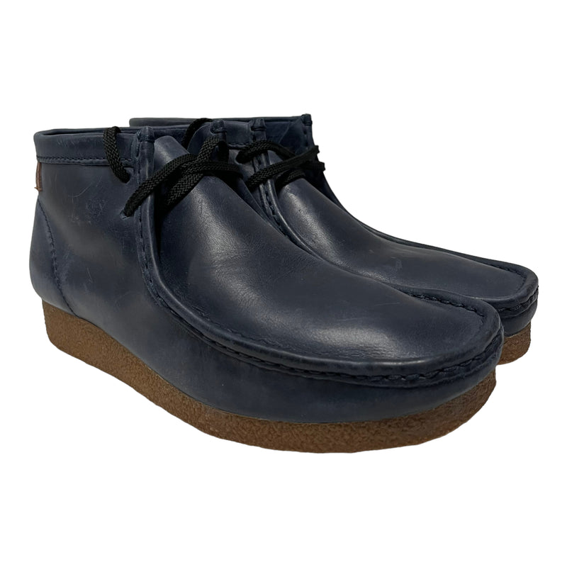 Clarks/Hi-Sneakers/US 10.5/Leather/NVY/blue clarks