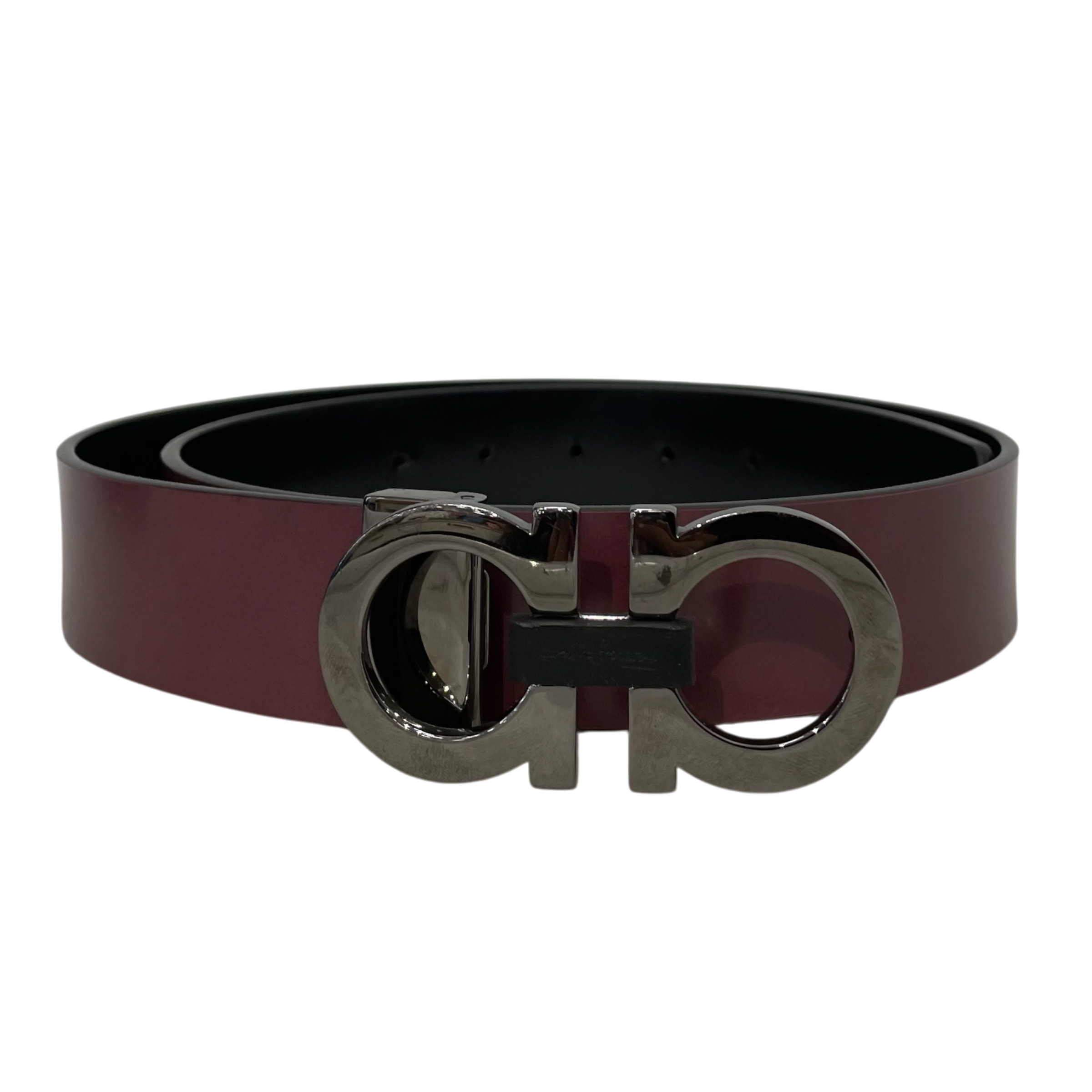 Salvatore Ferragamo/Belt/Leather/BRD/M's/Double Gancini view 1
