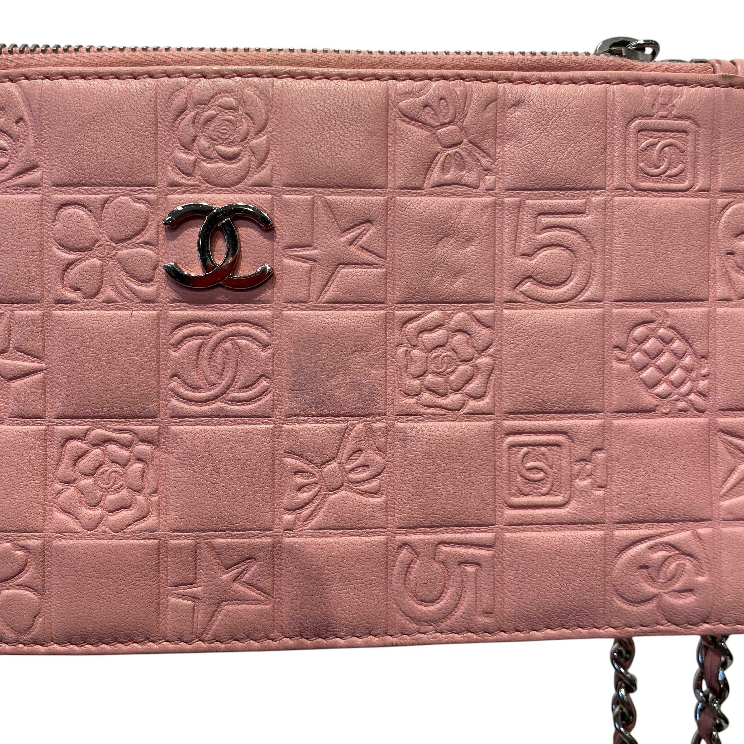 CHANEL/Clutch Bag/All Over Print/Leather/PNK/PRECIOUS SYMBOLS POCHETTE view 4