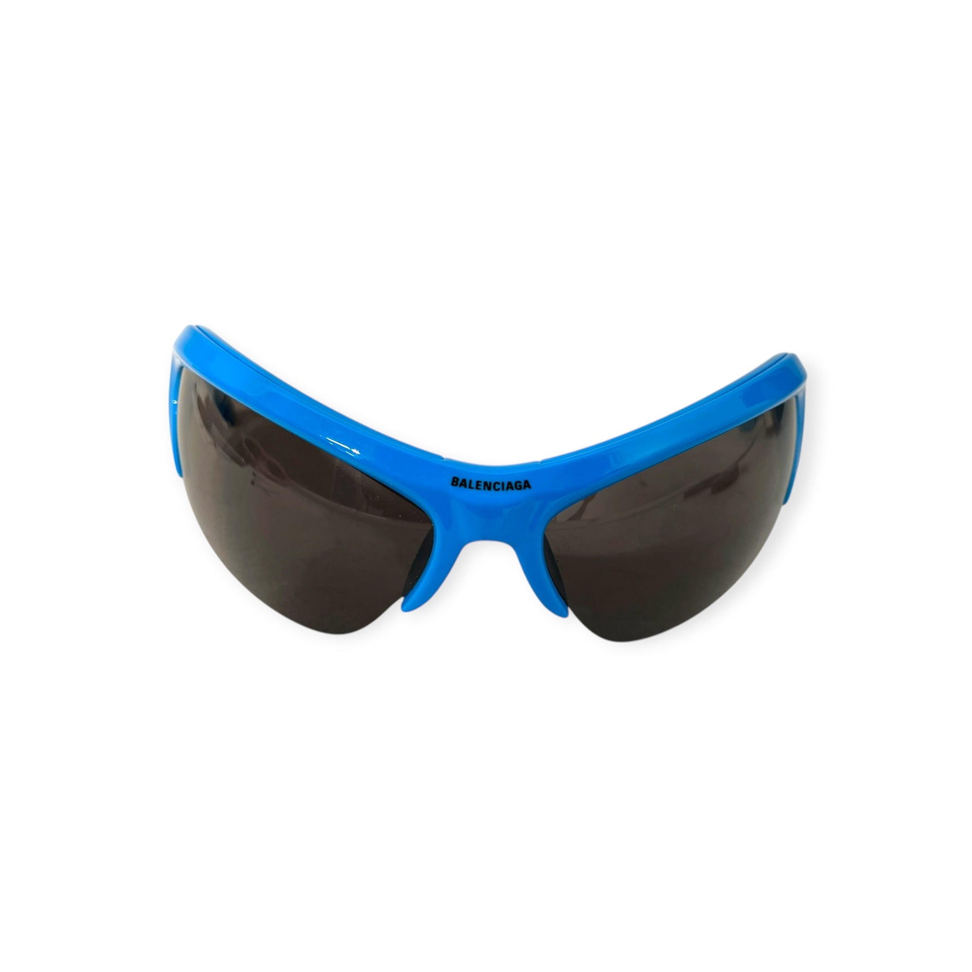 BALENCIAGA/Sunglasses/Plastic/BLU/cat wire view 1
