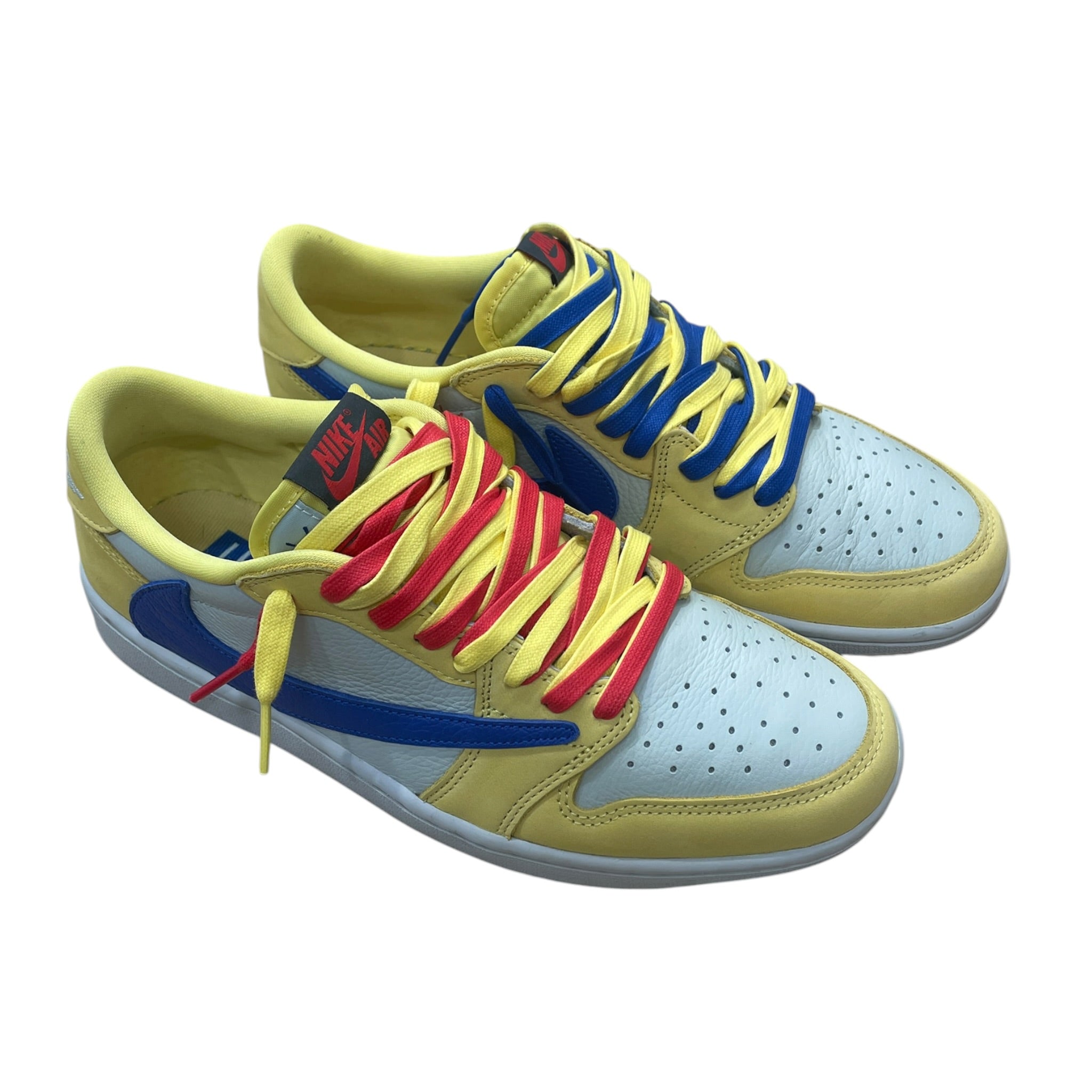 NIKE/NIKE/X TRAVIS AIR JORDAN 1 LOW OG/Low-Sneakers/US 10.5/Leather/YEL/DZ4137-700 view 1