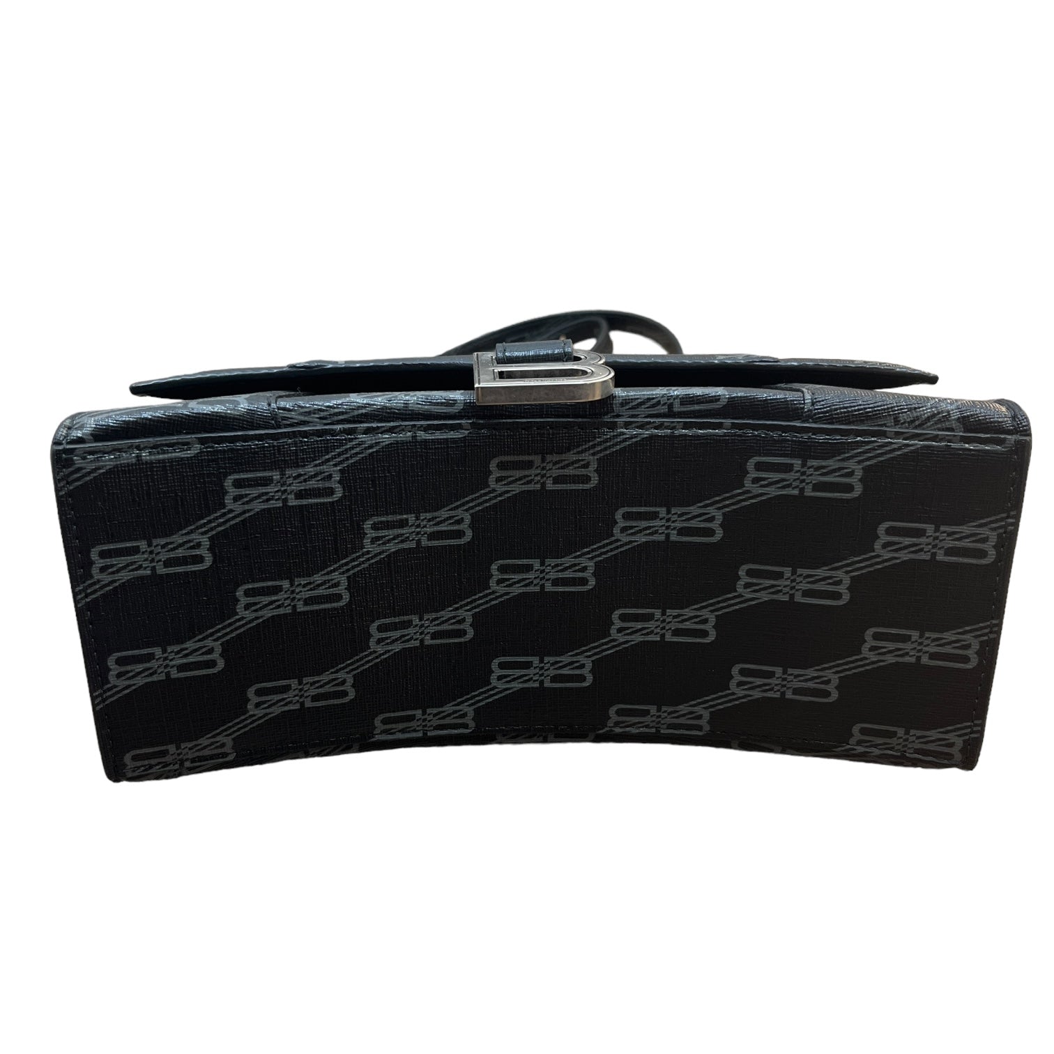 BALENCIAGA/Bag/Monogram/Leather/BLK/Hourglass Handbag view 3