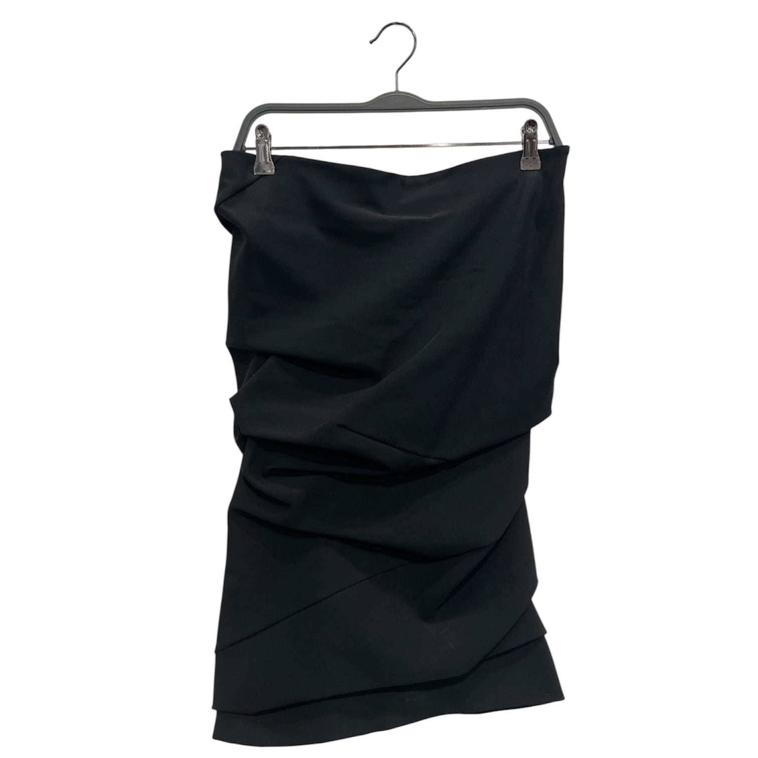 TOM FORD/SL Dress/44/Polyester/BLK/ROUCHED STRAPLESS DRESS view 1