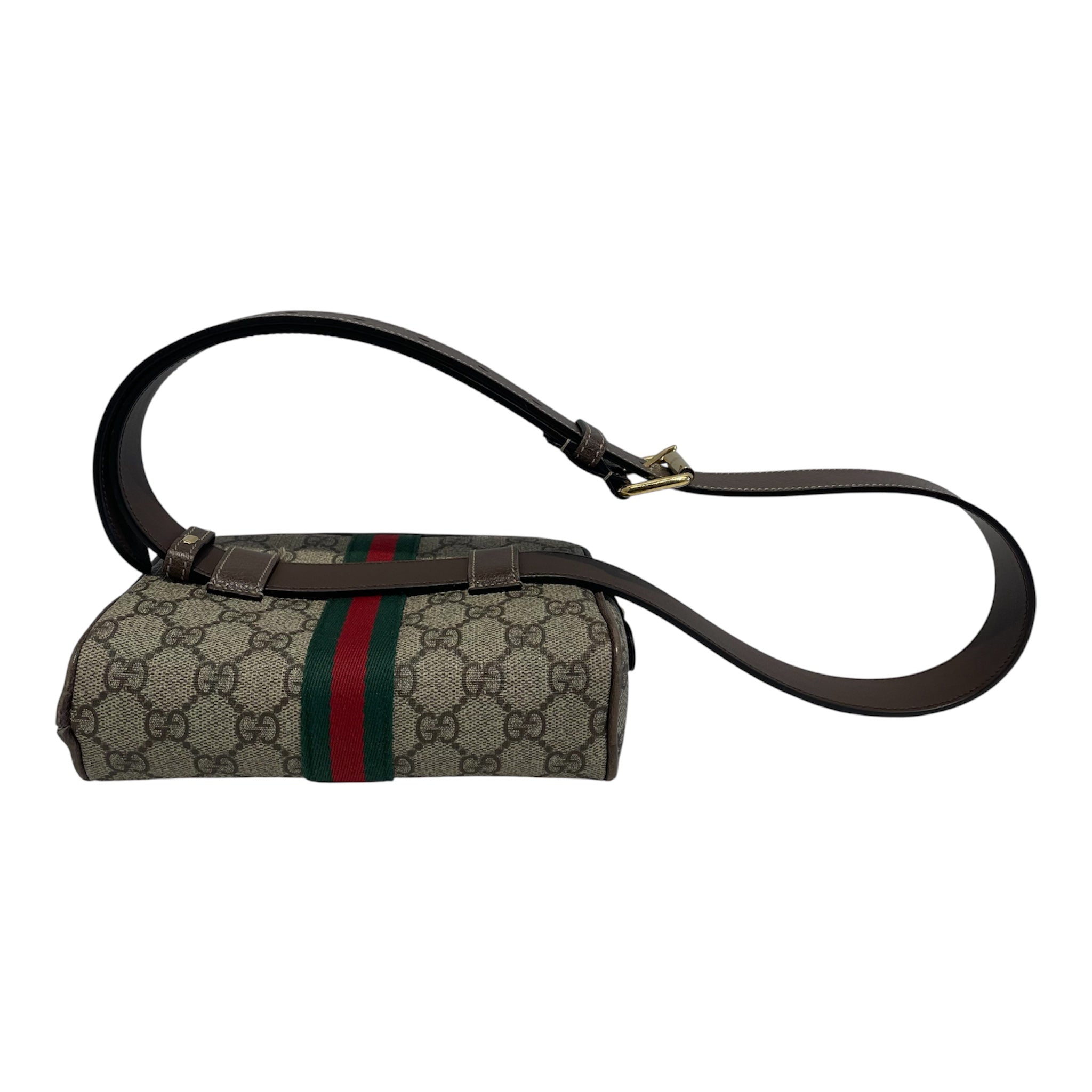 GUCCI/Bag/Monogram/Leather/BRW/Gucci Belt Bag view 3