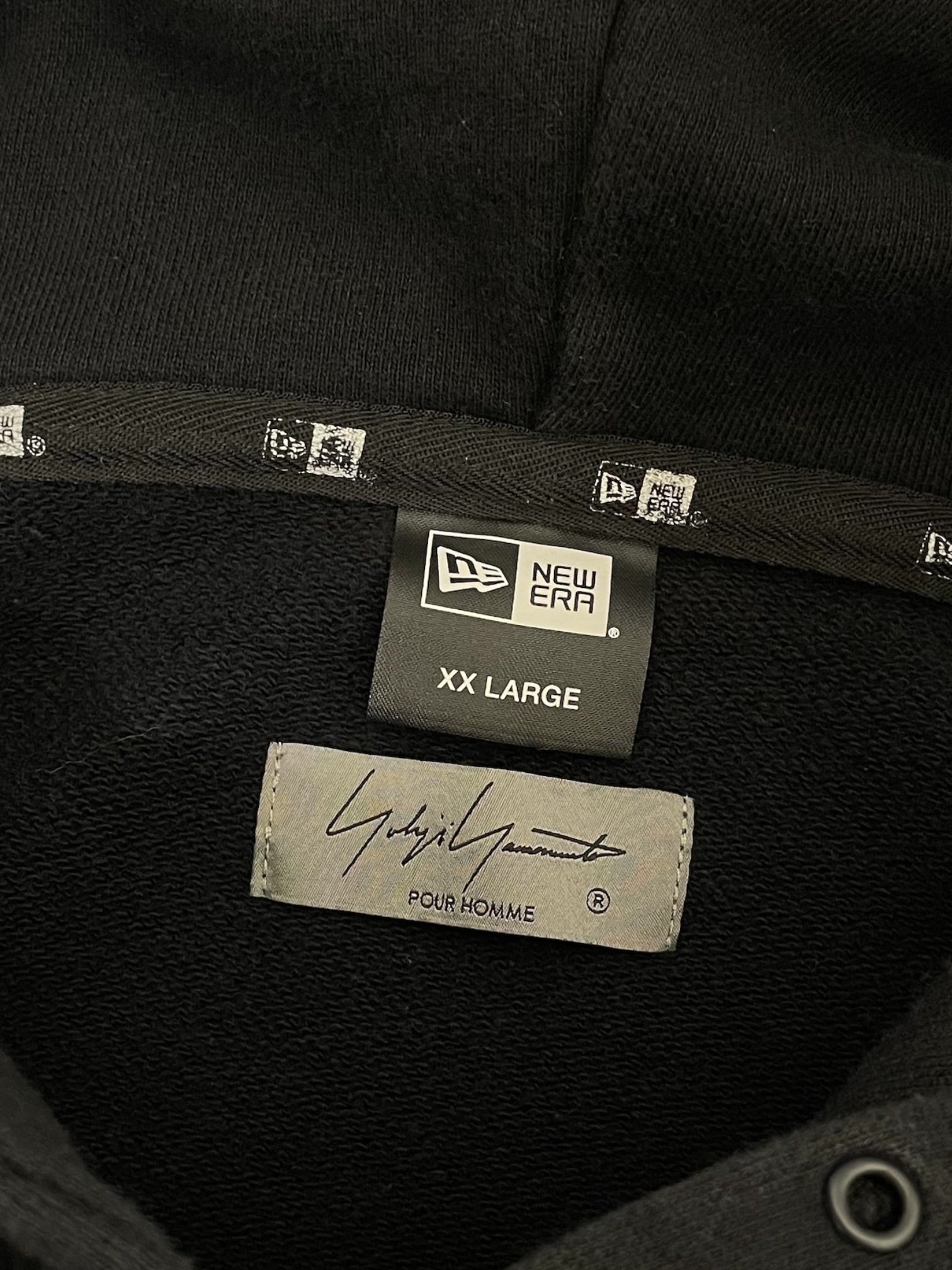 YOHJI YAMAMOTO/Hoodie/6/Cotton/BLK/ view 3