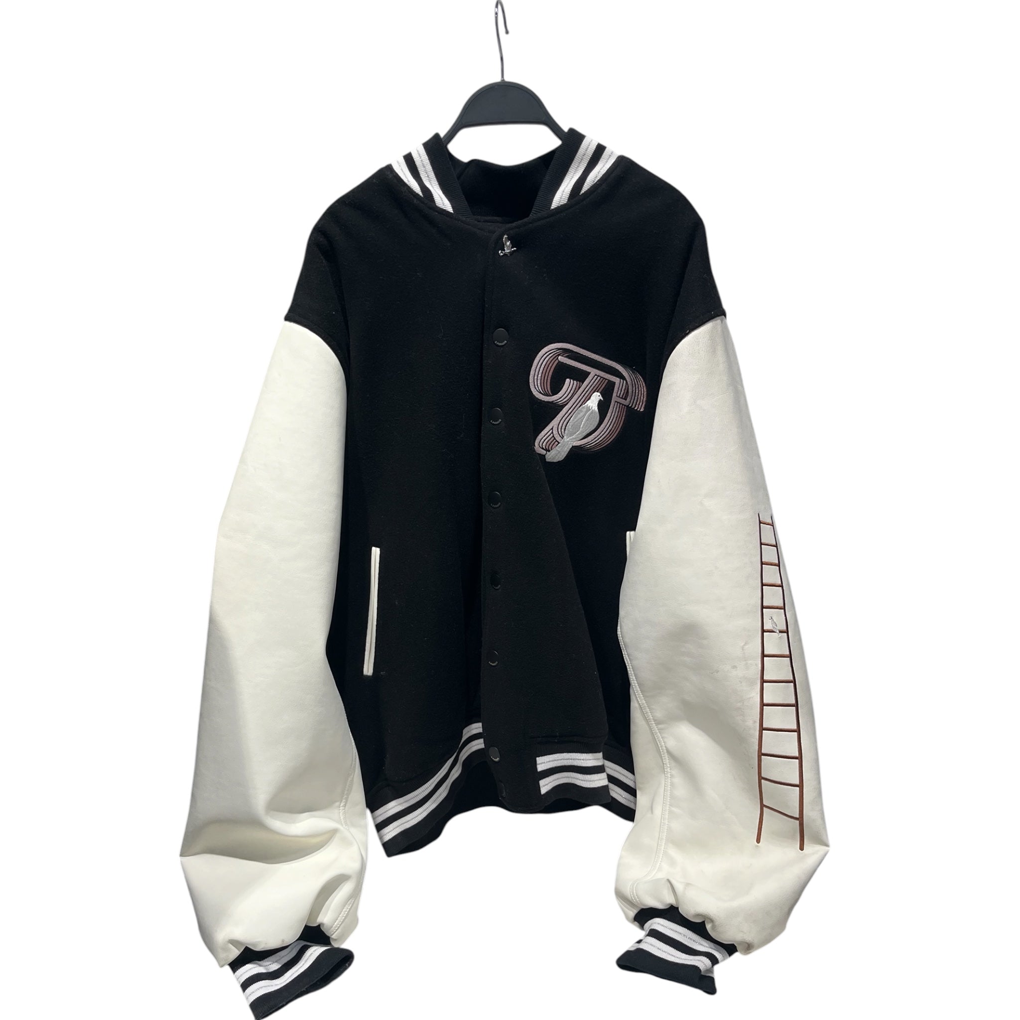 3.PARADIS/Jacket/XXL/Leather/BLK/PINK EMBROIDERY view 1